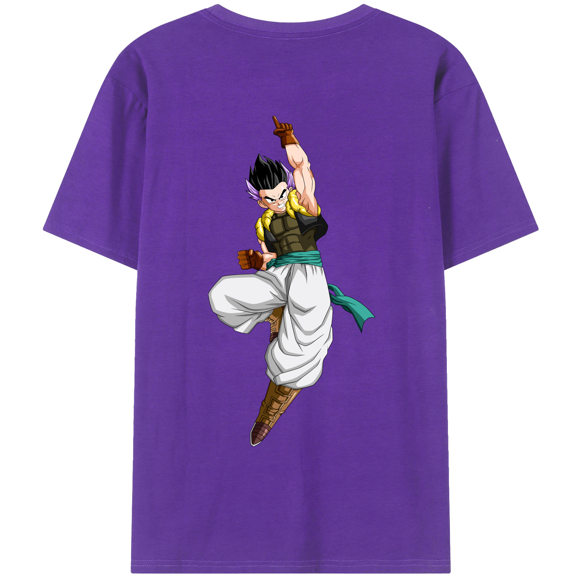 （画像用） ドラゴンボール 孫 悟飯（そんごはん）DRAGON BALL Son Gohan 綿100％ メンズ半袖Tシャツ（バックプリント） 通気性