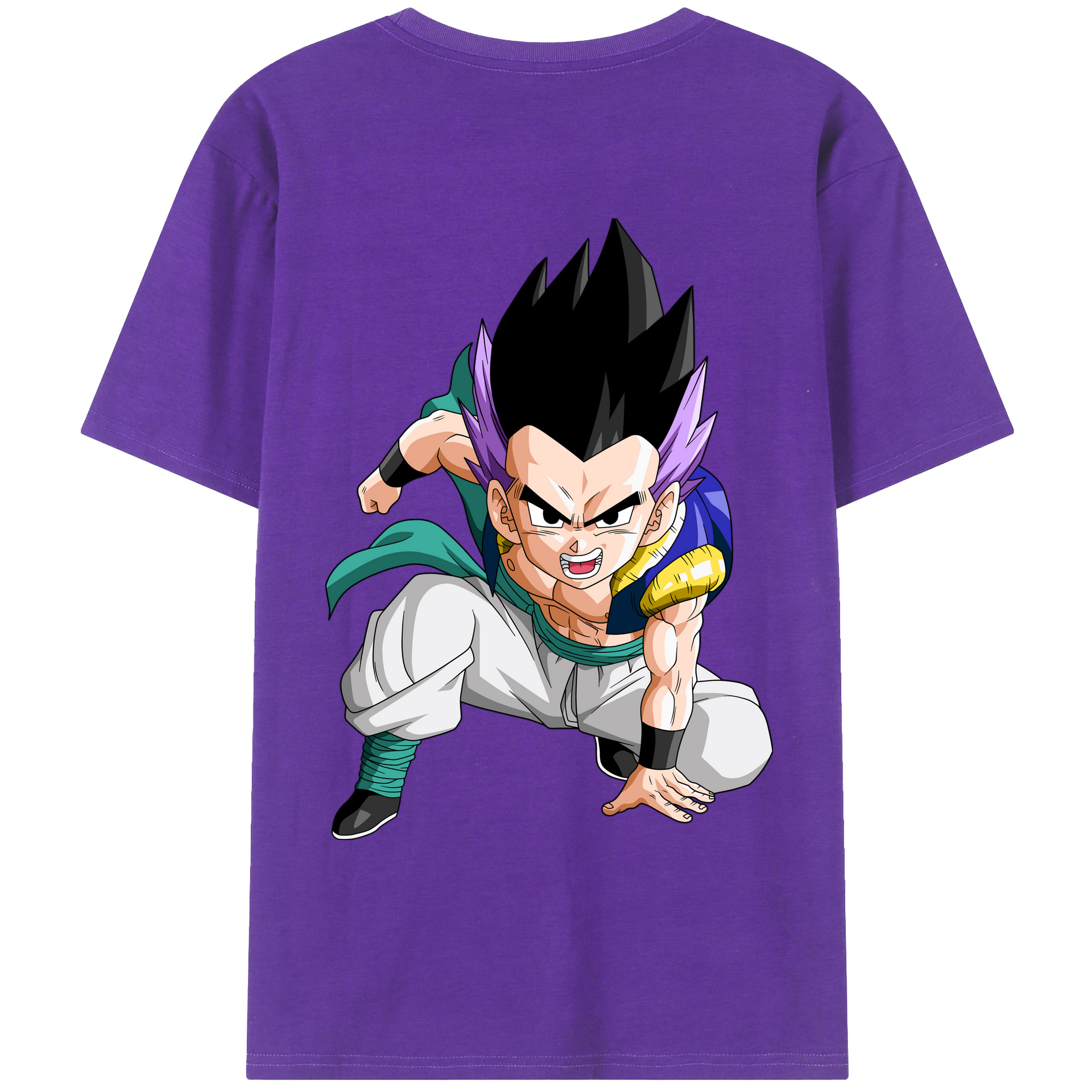（画像用） ドラゴンボール 孫 悟飯（そんごはん）DRAGON BALL Son Gohan 綿100％ メンズ半袖Tシャツ（バックプリント） 通気性