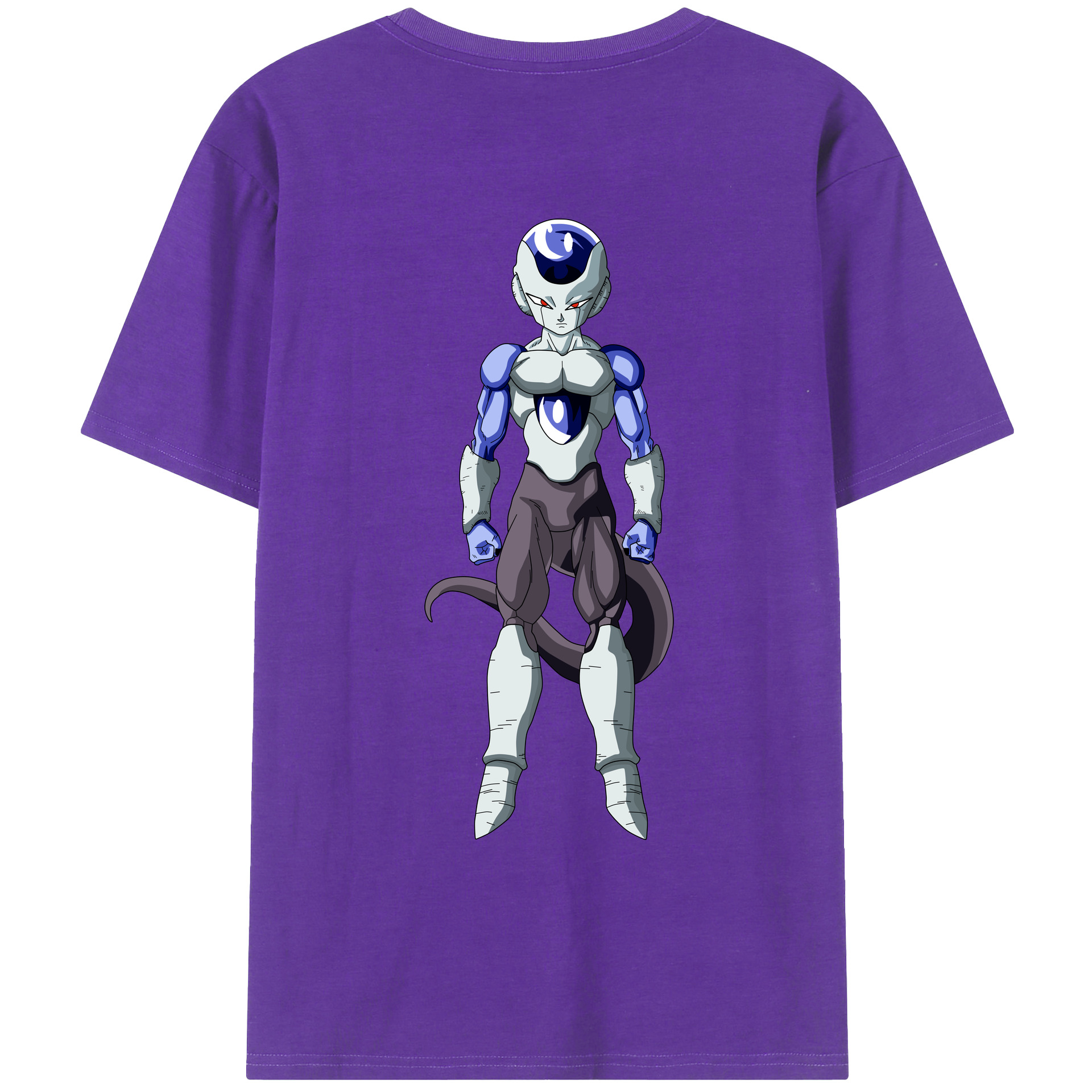 （画像用） ドラゴンボール フリーザ DRAGON BALL Frieza 綿100％ メンズ半袖Tシャツ（バックプリント） 通気性