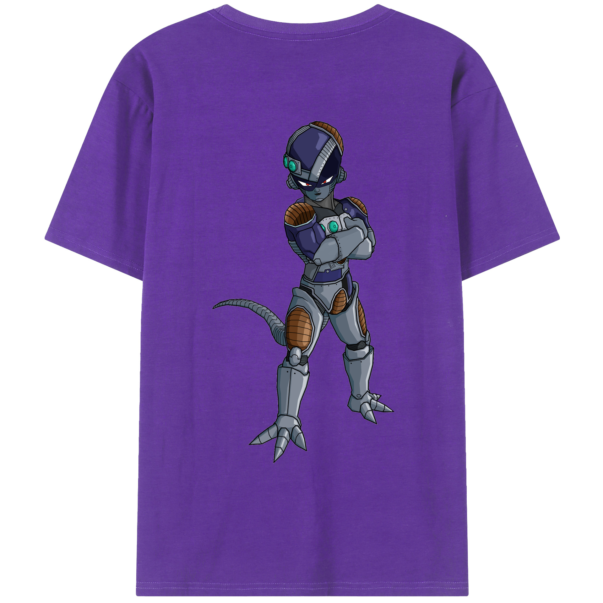 （画像用） ドラゴンボール フリーザ DRAGON BALL Frieza 綿100％ メンズ半袖Tシャツ（バックプリント） 通気性