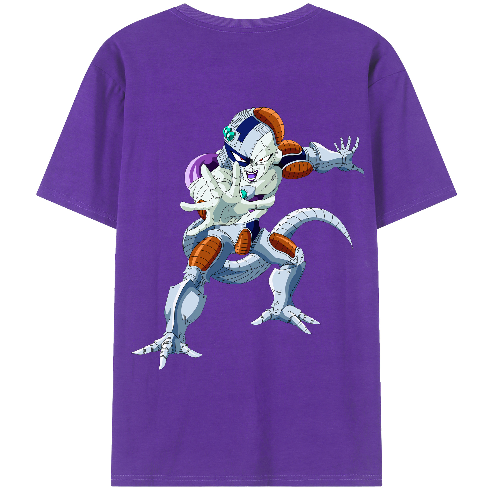 （画像用） ドラゴンボール フリーザ DRAGON BALL Frieza 綿100％ メンズ半袖Tシャツ（バックプリント） 通気性