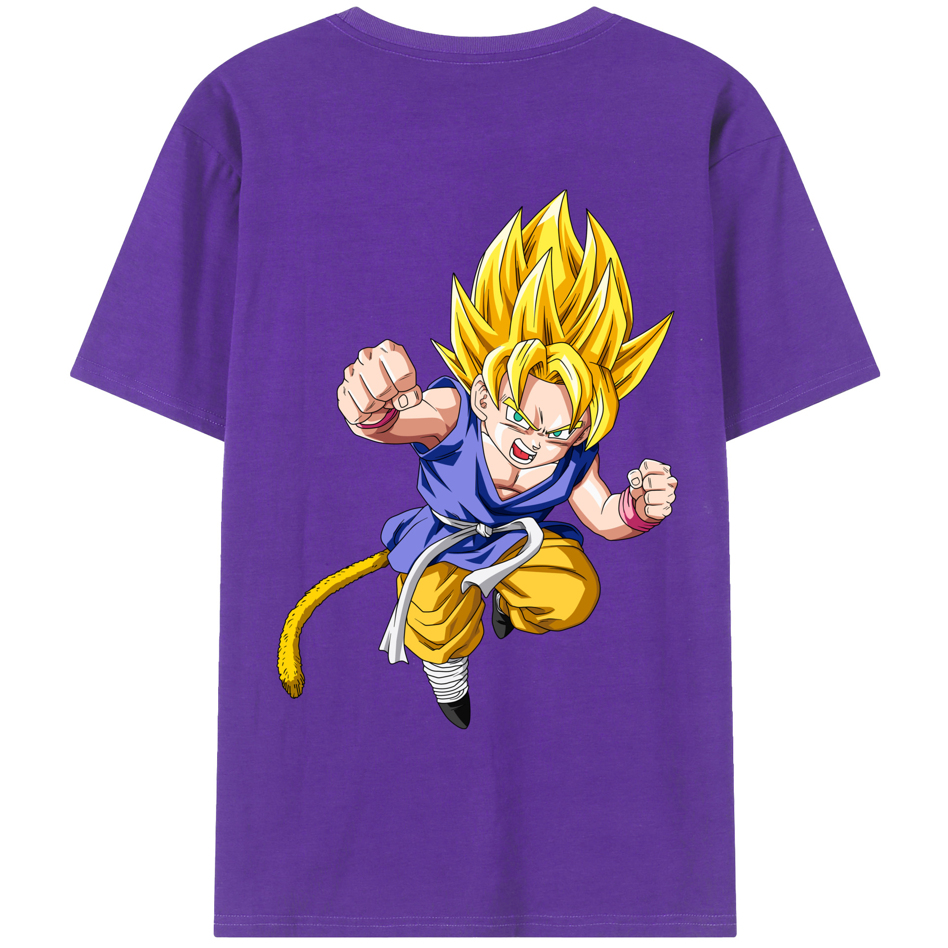 （画像用） ドラゴンボール ベジット DRAGON BALL Vegetto 綿100％ メンズ半袖Tシャツ（バックプリント） 通気性
