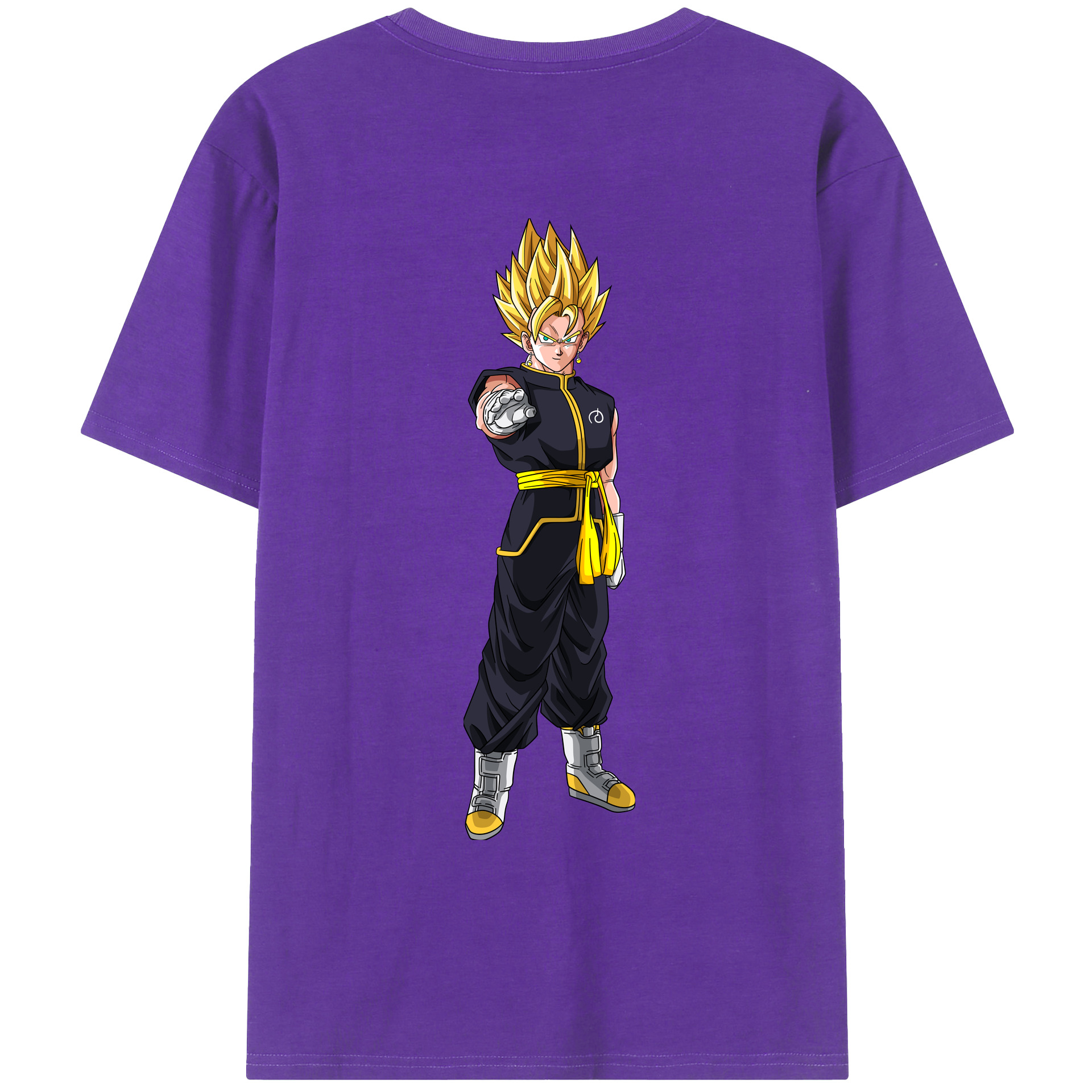 （画像用） ドラゴンボール ベジット DRAGON BALL Vegetto 綿100％ メンズ半袖Tシャツ（バックプリント） 通気性