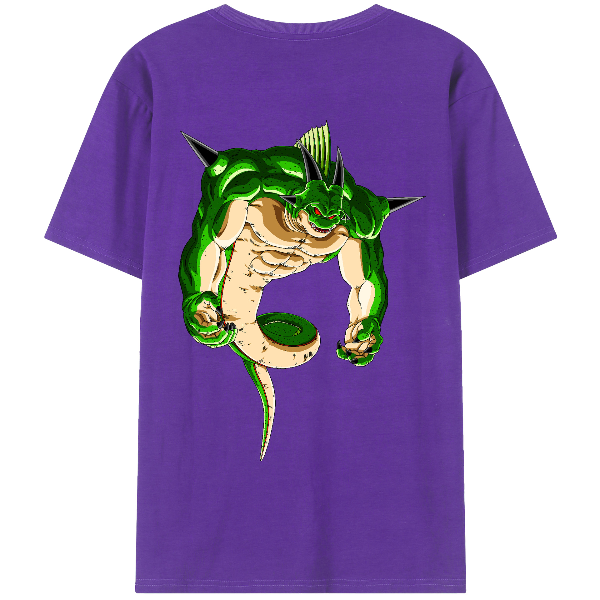 （画像用） ドラゴンボール 神龍 シェンロン DRAGON BALL Shenron 綿100％ メンズ半袖Tシャツ（バックプリント） 通気性