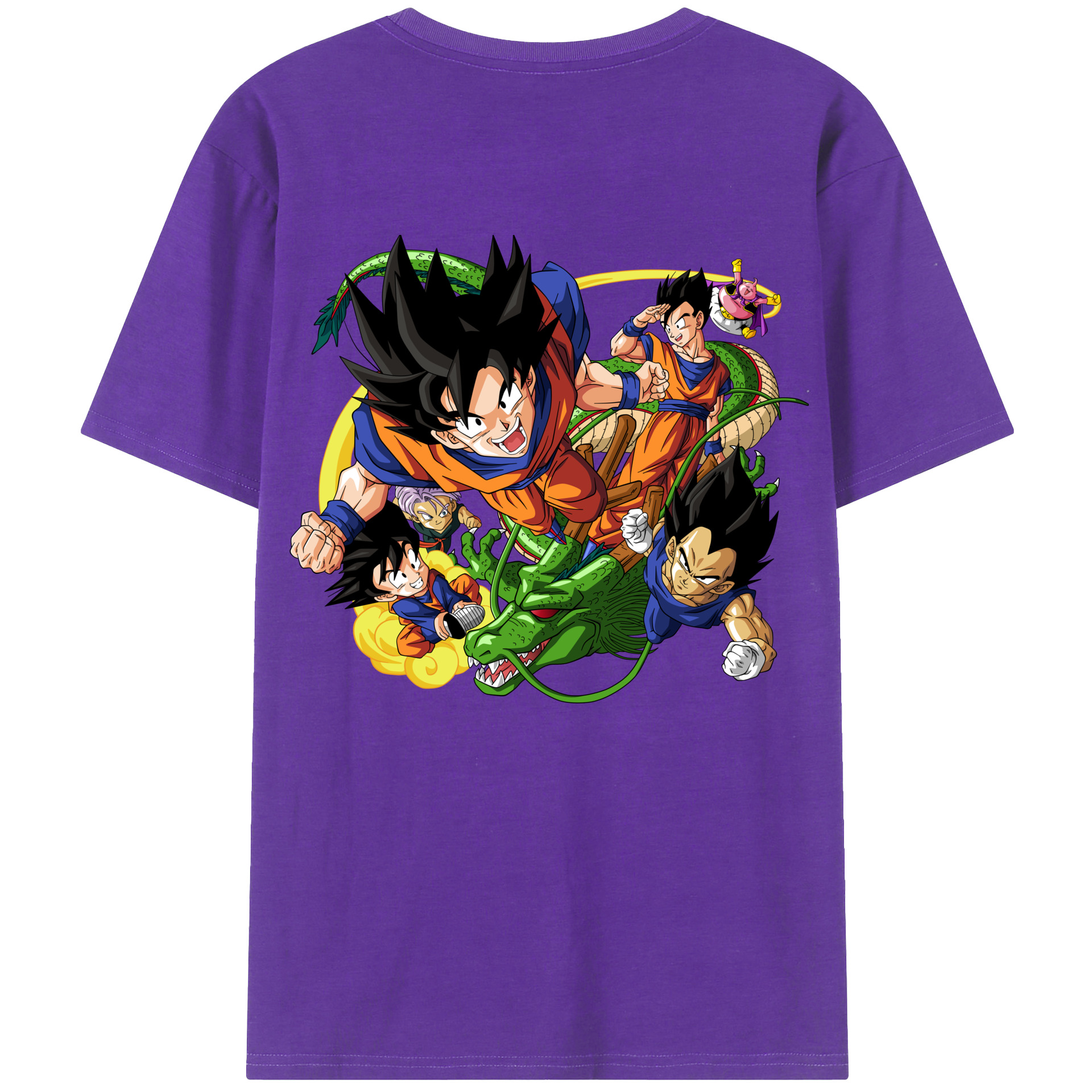 （画像用） ドラゴンボール DRAGON BALL 綿100％ メンズ半袖Tシャツ（バックプリント） 通気性