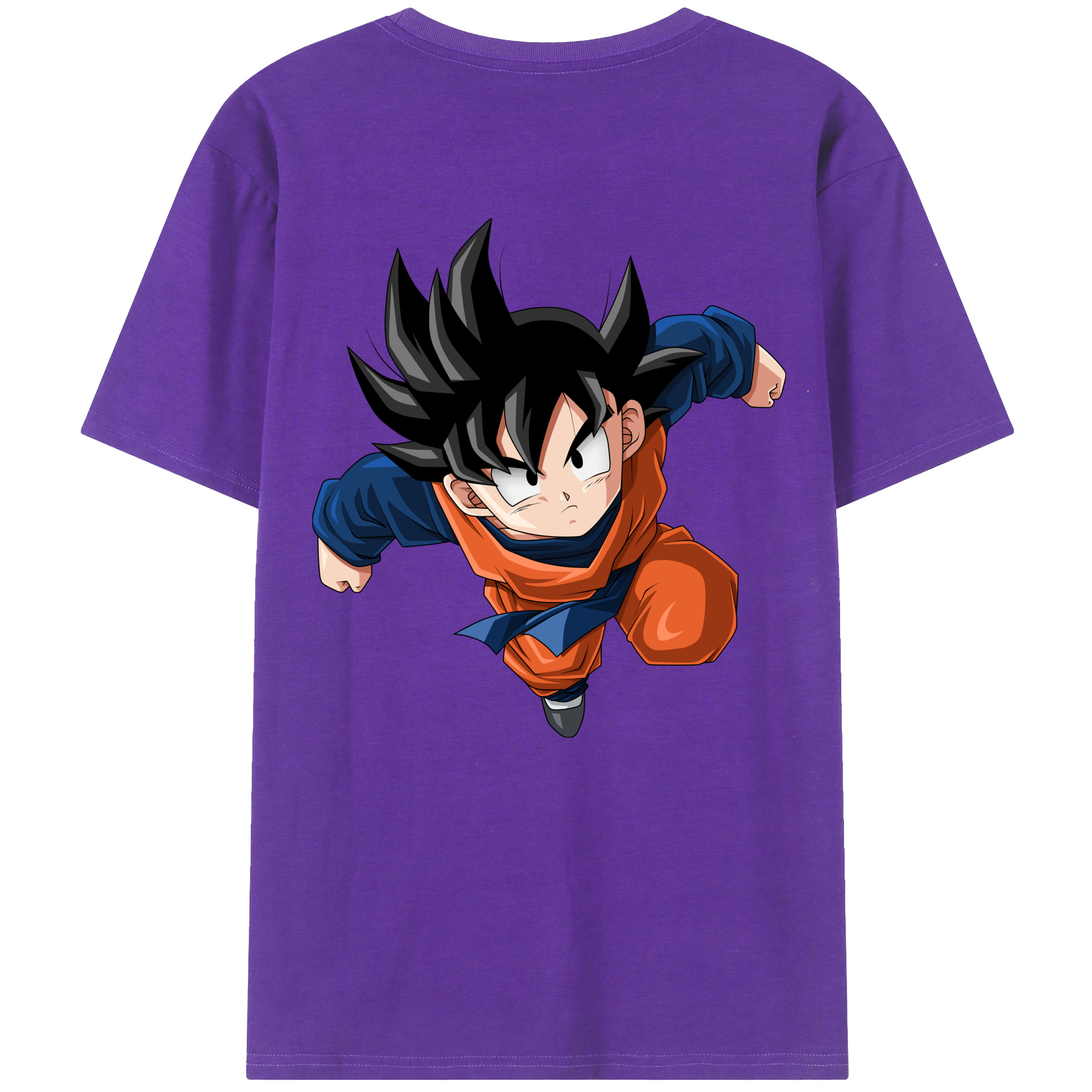 （画像用） ドラゴンボール 孫悟空（そん ごくう）Son Goku カカロット DRAGON BALL Kakarotto 綿100％ メンズ半袖Tシャツ（バックプリント） 通気性