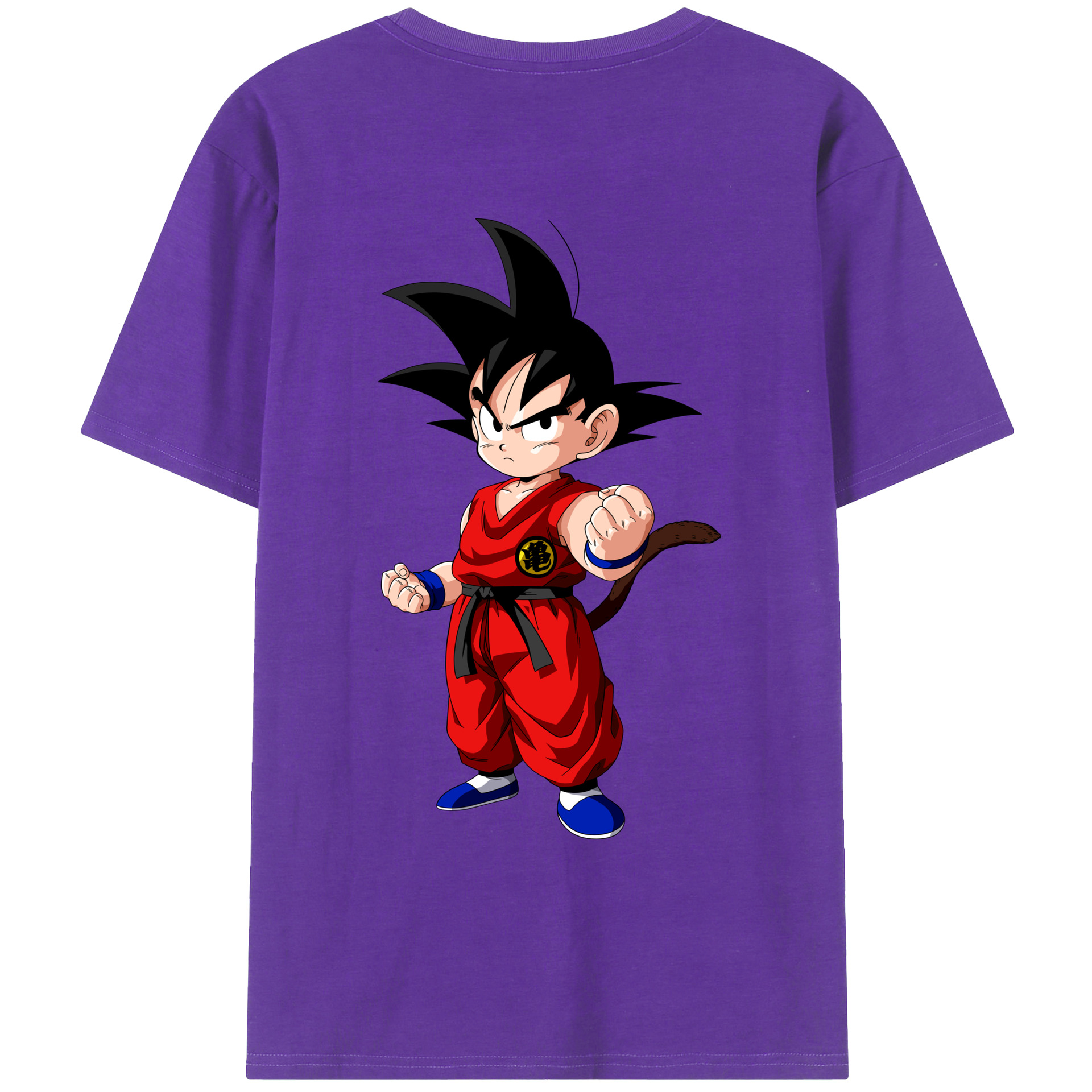 （画像用） ドラゴンボール 孫悟空（そん ごくう）Son Goku カカロット DRAGON BALL Kakarotto 綿100％ メンズ半袖Tシャツ（バックプリント） 通気性