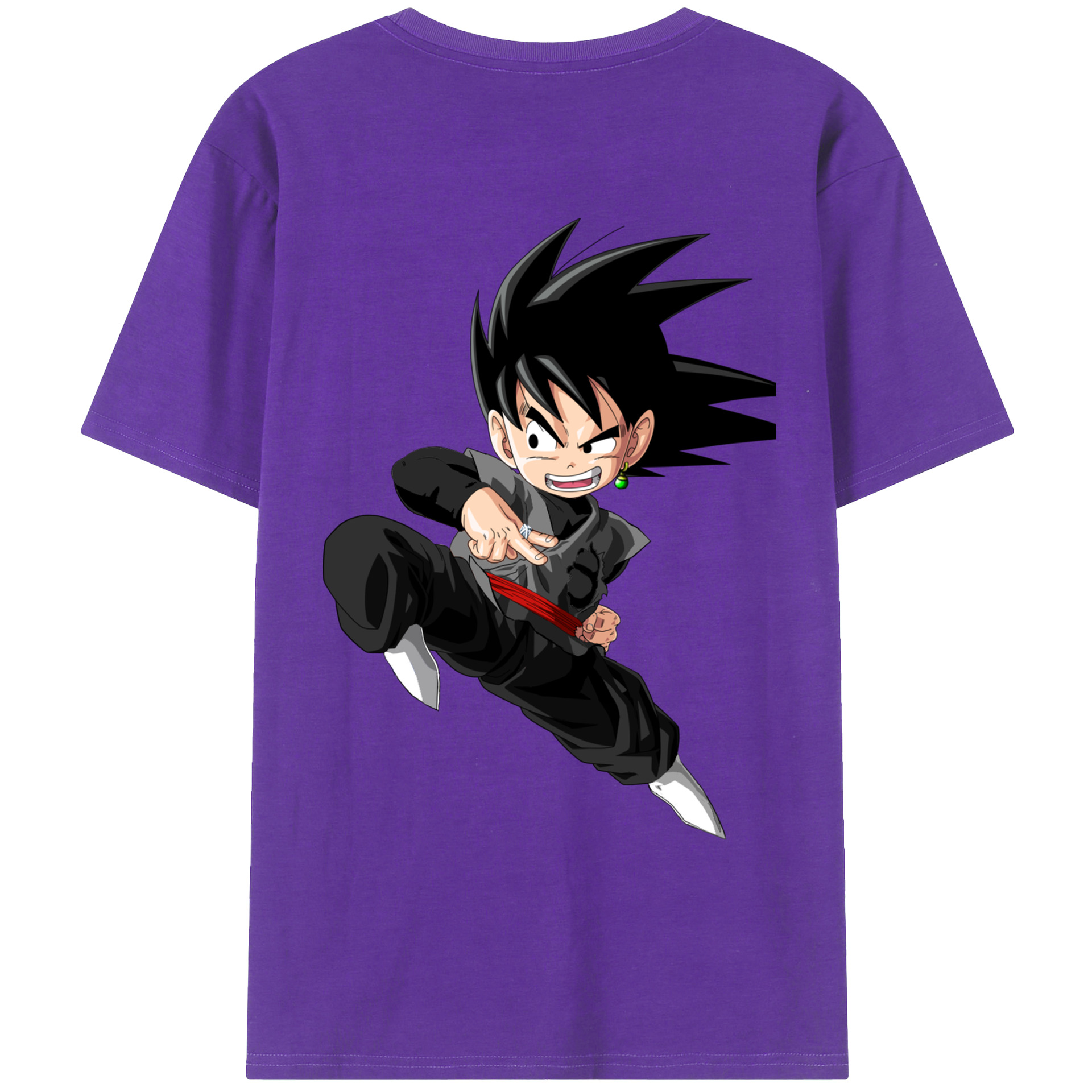 （画像用） ドラゴンボール 孫悟空（そん ごくう）Son Goku カカロット DRAGON BALL Kakarotto 綿100％ メンズ半袖Tシャツ（バックプリント） 通気性