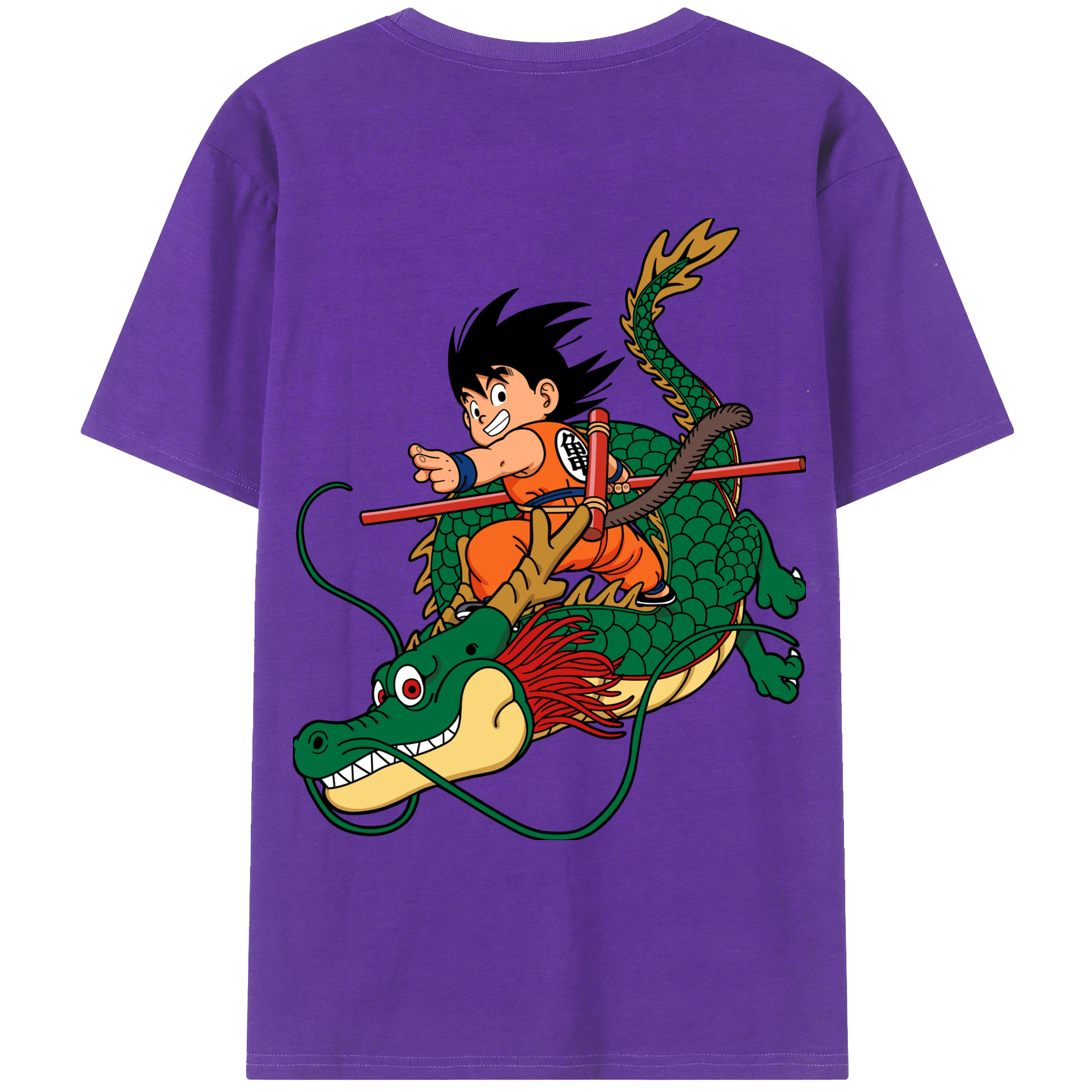 （画像用） ドラゴンボール 孫悟空（そん ごくう）Son Goku カカロット DRAGON BALL Kakarotto 綿100％ メンズ半袖Tシャツ（バックプリント） 通気性