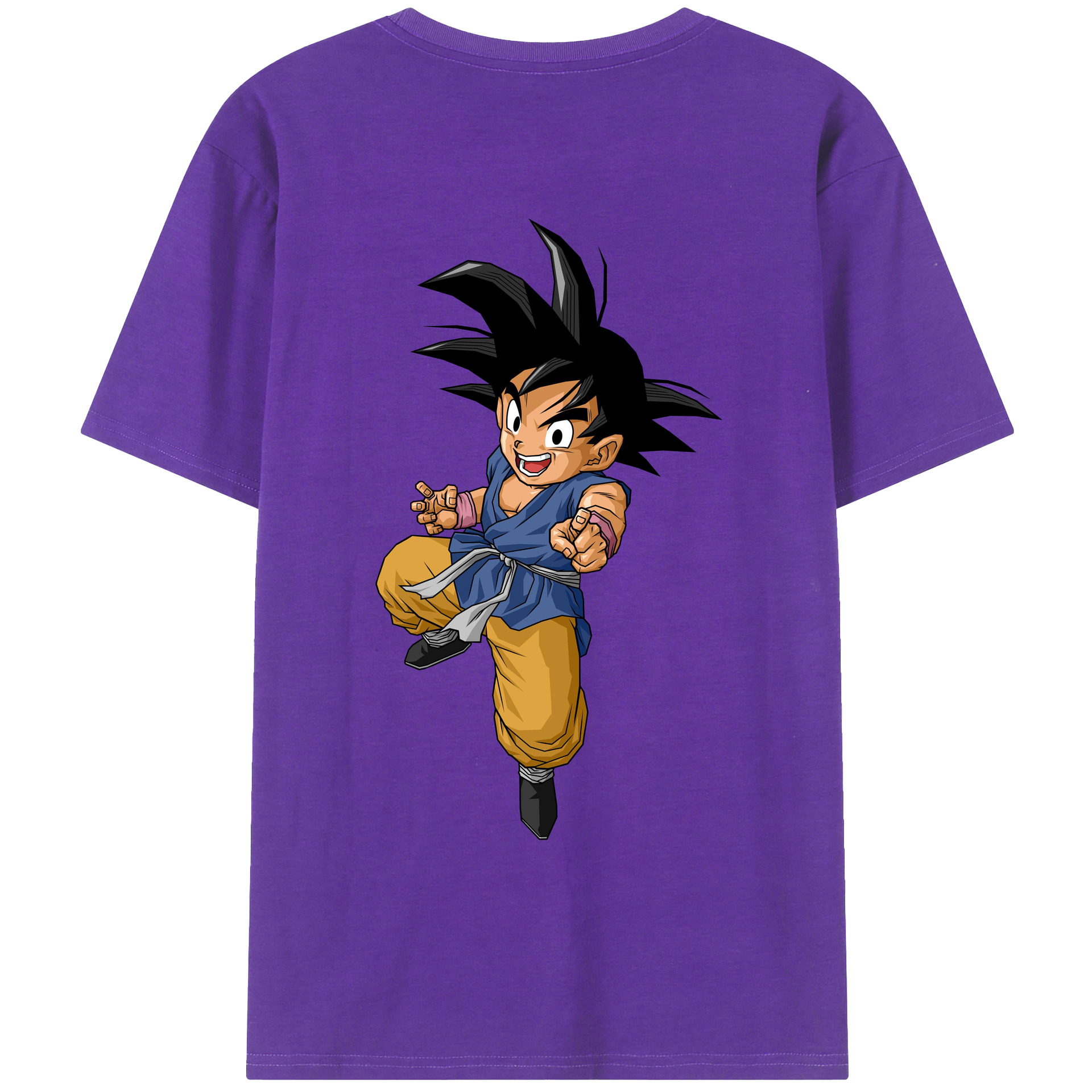 （画像用） ドラゴンボール 孫悟空（そん ごくう）Son Goku カカロット DRAGON BALL Kakarotto 綿100％ メンズ半袖Tシャツ（バックプリント） 通気性