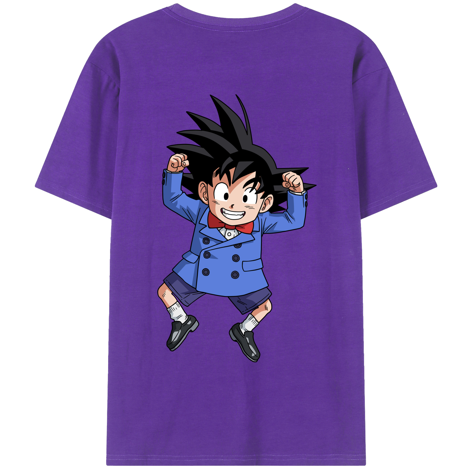 （画像用） ドラゴンボール 孫悟空（そん ごくう）Son Goku カカロット DRAGON BALL Kakarotto 綿100％ メンズ半袖Tシャツ（バックプリント） 通気性