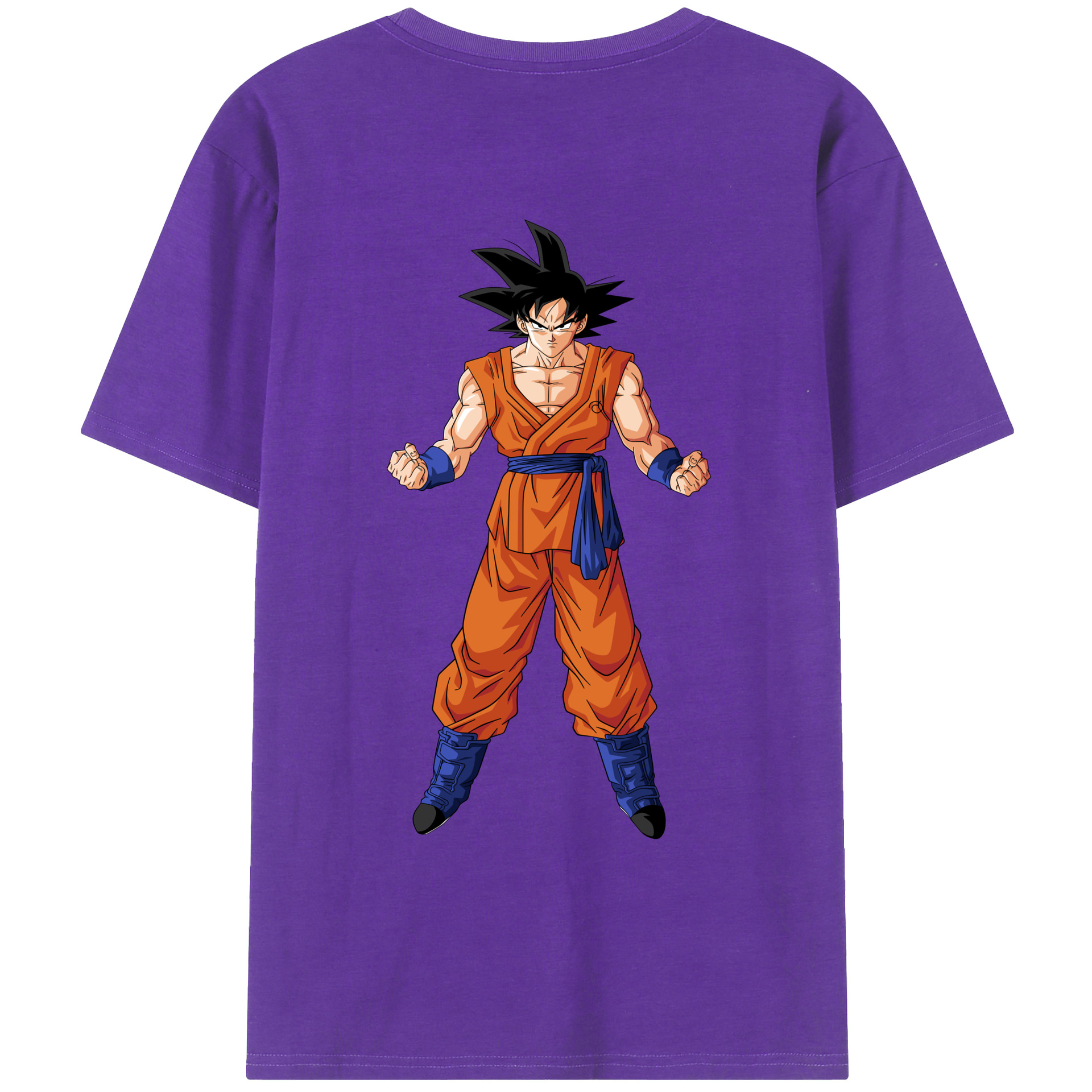 （画像用） ドラゴンボール 孫悟空（そん ごくう）Son Goku カカロット DRAGON BALL Kakarotto 綿100％ メンズ半袖Tシャツ（バックプリント） 通気性