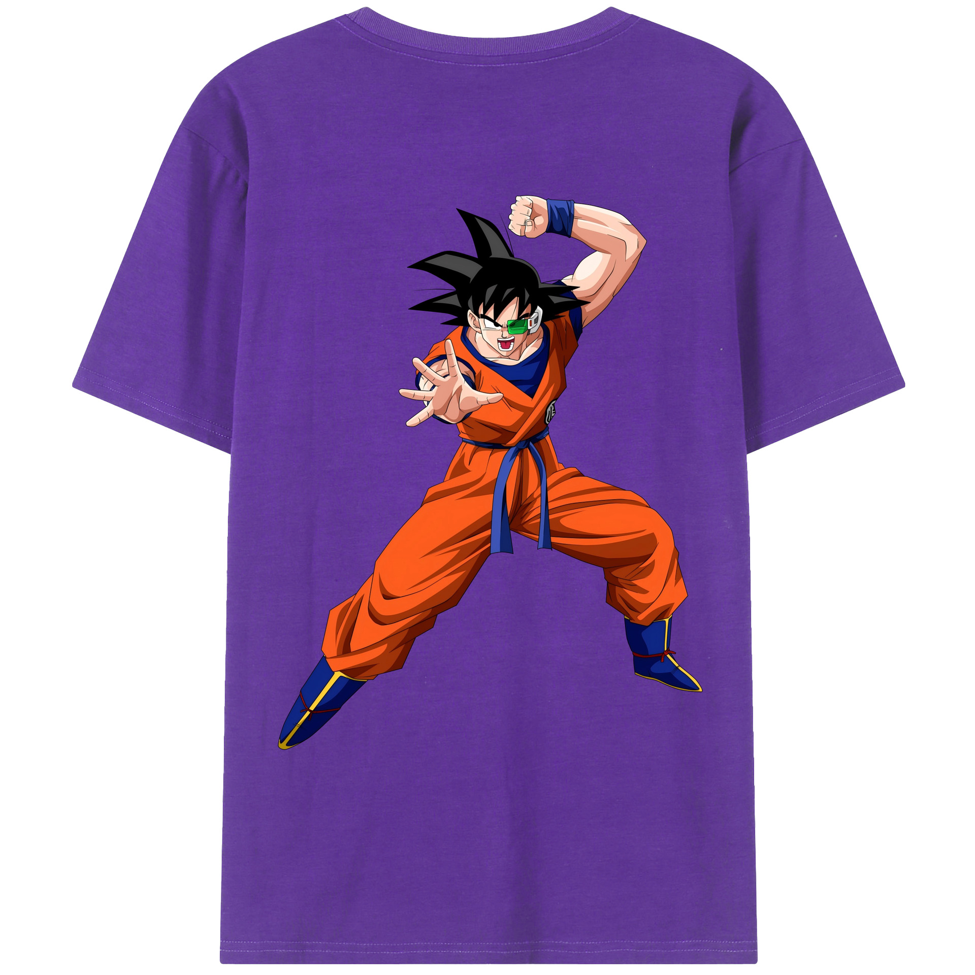 （画像用） ドラゴンボール 孫悟空（そん ごくう）Son Goku カカロット DRAGON BALL Kakarotto 綿100％ メンズ半袖Tシャツ（バックプリント） 通気性