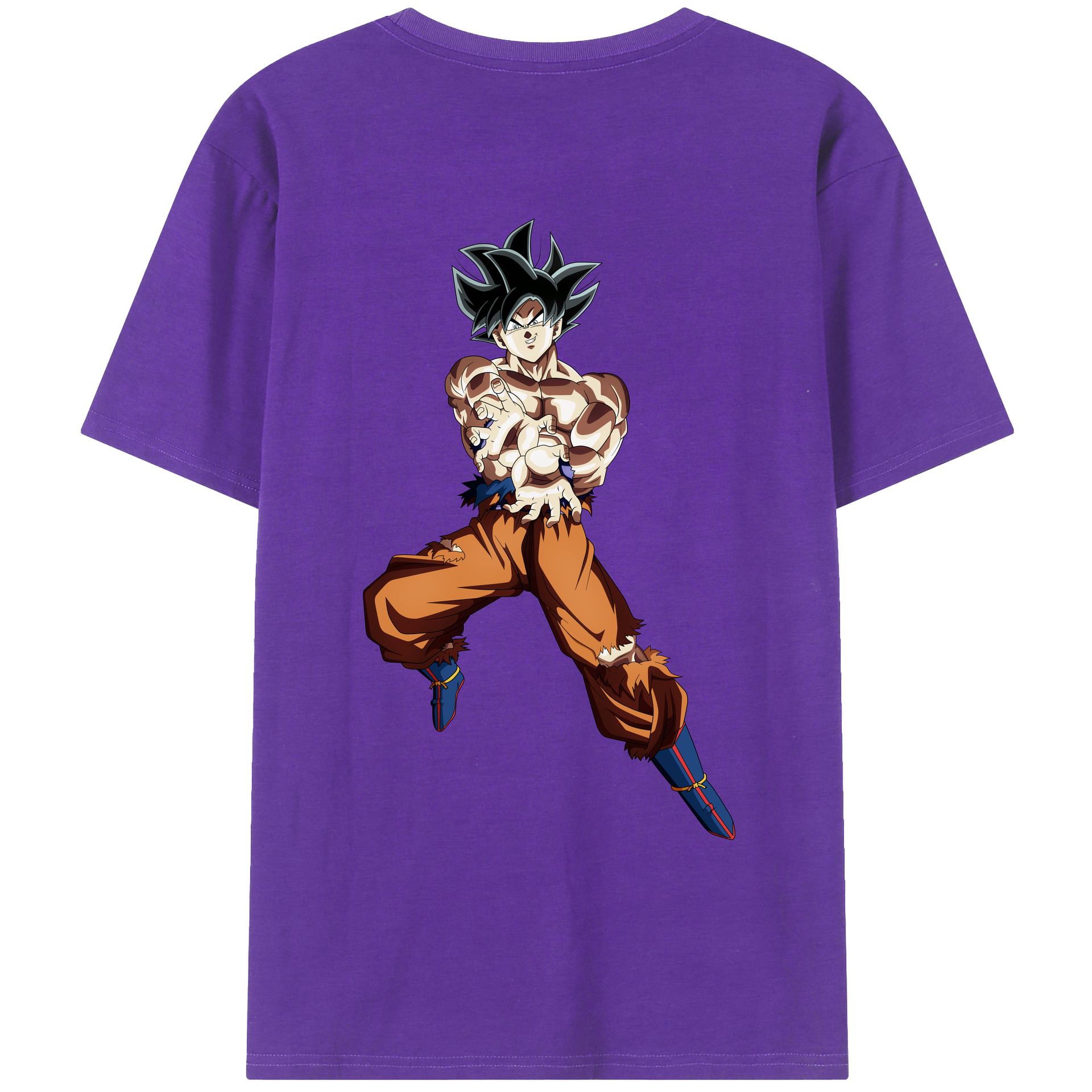 （画像用） ドラゴンボール 孫悟空（そん ごくう）Son Goku カカロット DRAGON BALL Kakarotto 綿100％ メンズ半袖Tシャツ（バックプリント） 通気性