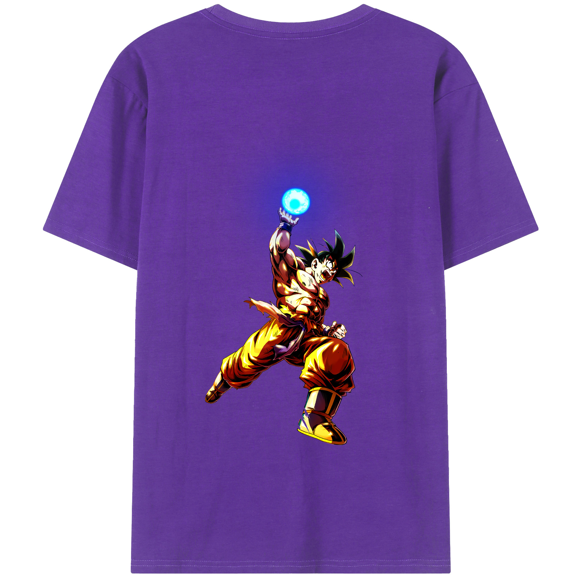 （画像用） ドラゴンボール 孫悟空（そん ごくう）Son Goku カカロット DRAGON BALL Kakarotto 綿100％ メンズ半袖Tシャツ（バックプリント） 通気性