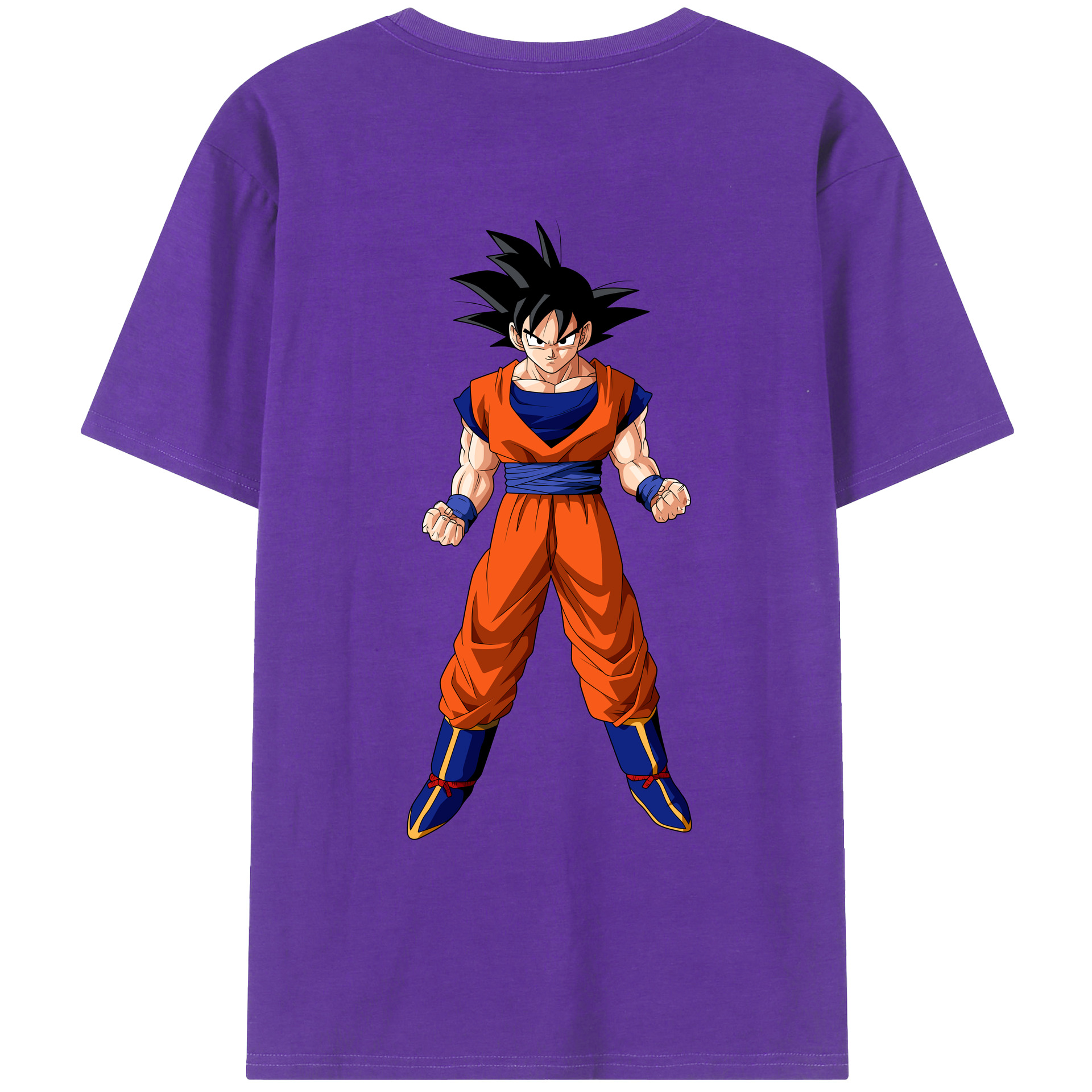 （画像用） ドラゴンボール 孫悟空（そん ごくう）Son Goku カカロット DRAGON BALL Kakarotto 綿100％ メンズ半袖Tシャツ（バックプリント） 通気性