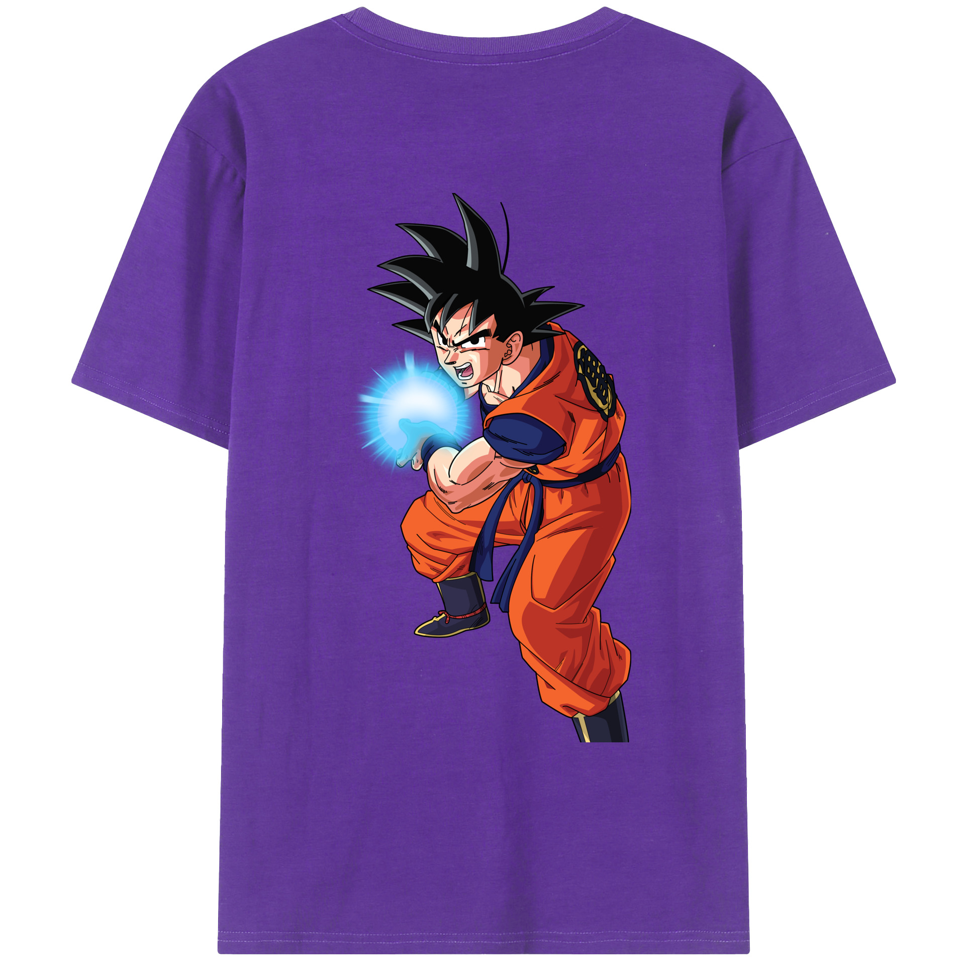 （画像用） ドラゴンボール 孫悟空（そん ごくう）Son Goku カカロット DRAGON BALL Kakarotto 綿100％ メンズ半袖Tシャツ（バックプリント） 通気性