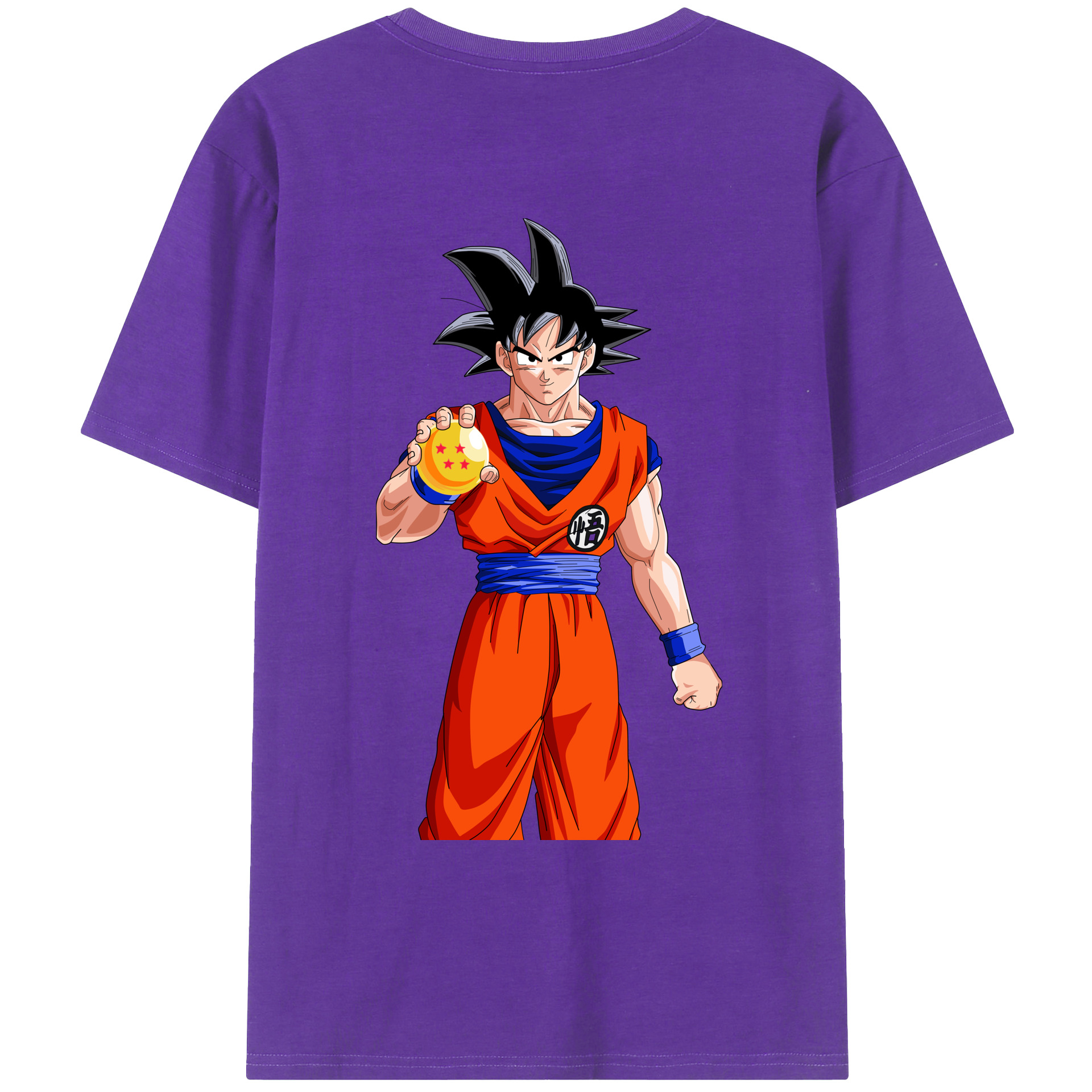 （画像用） ドラゴンボール 孫悟空（そん ごくう）Son Goku カカロット DRAGON BALL Kakarotto 綿100％ メンズ半袖Tシャツ（バックプリント） 通気性