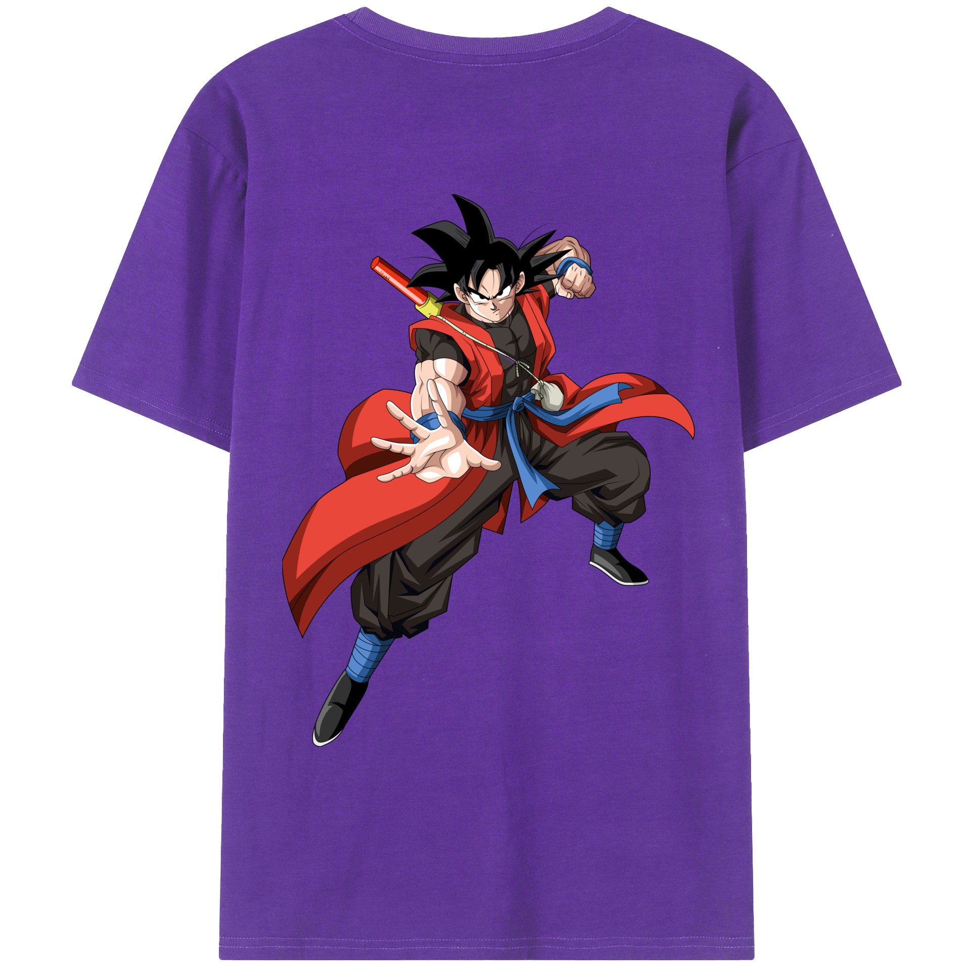 （画像用） ドラゴンボール 孫悟空（そん ごくう）Son Goku カカロット DRAGON BALL Kakarotto 綿100％ メンズ半袖Tシャツ（バックプリント） 通気性