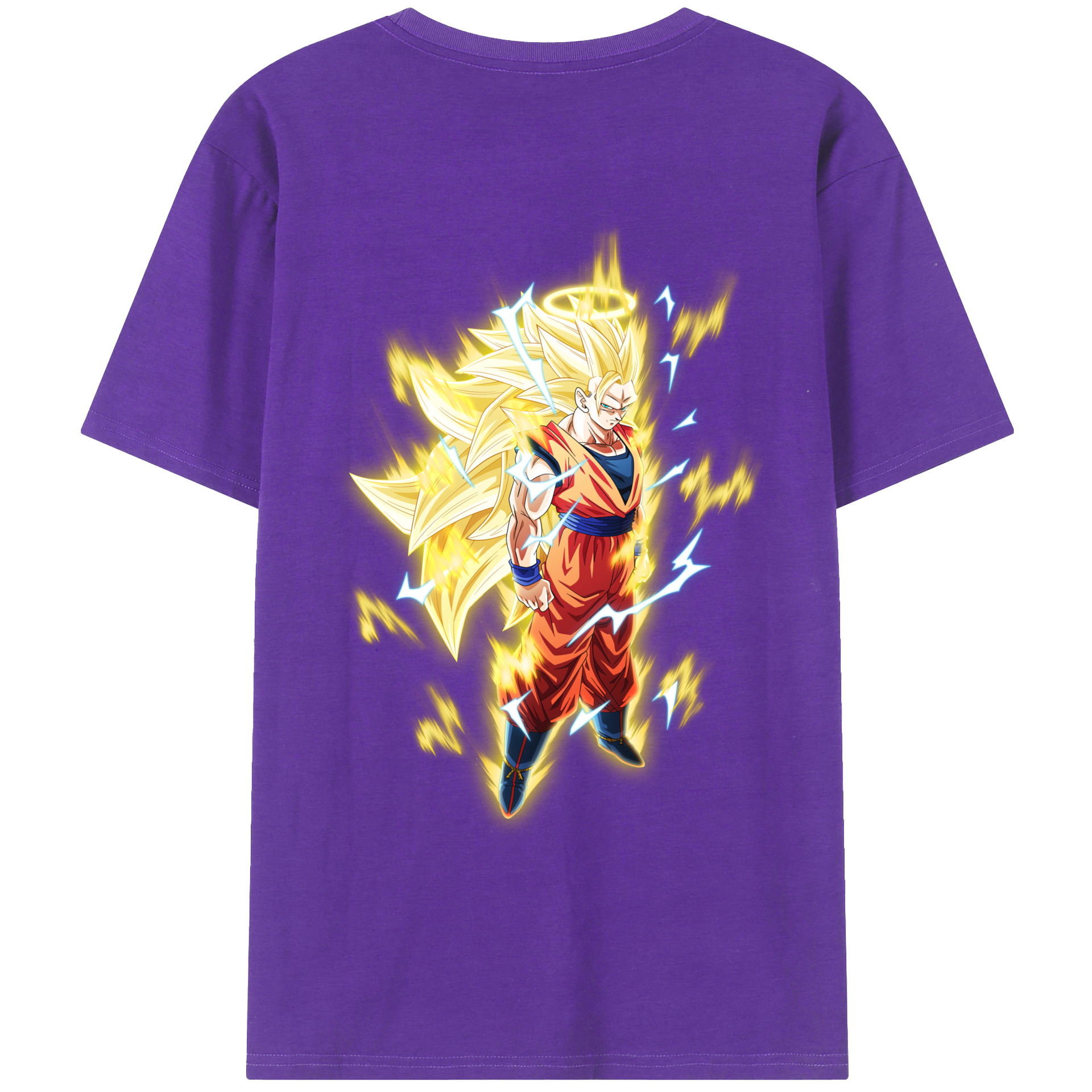 （画像用） ドラゴンボール 孫悟空（そん ごくう）Son Goku カカロット DRAGON BALL Kakarotto 綿100％ メンズ半袖Tシャツ（バックプリント） 通気性