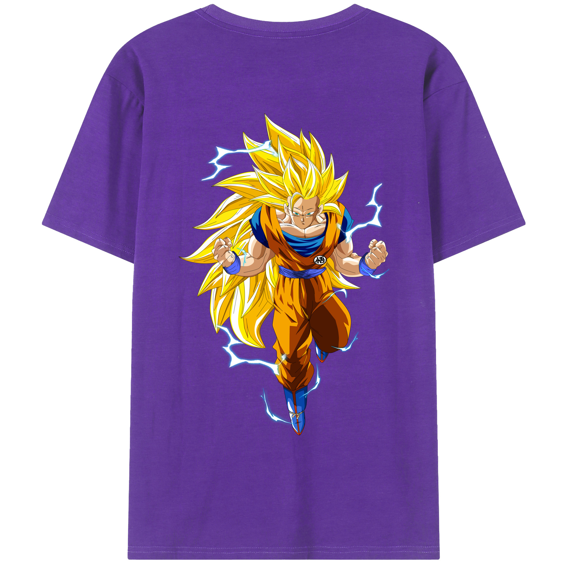 （画像用） ドラゴンボール 孫悟空（そん ごくう）Son Goku カカロット DRAGON BALL Kakarotto 綿100％ メンズ半袖Tシャツ（バックプリント） 通気性