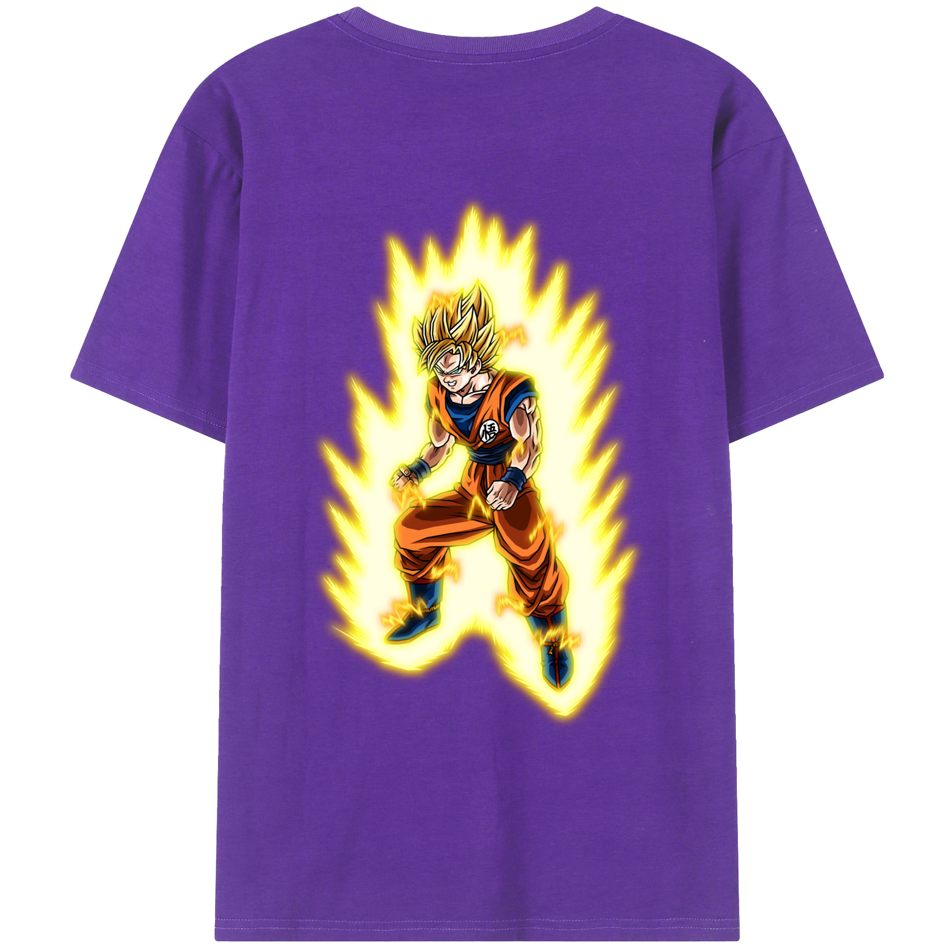 （画像用） ドラゴンボール 孫悟空（そん ごくう）Son Goku カカロット DRAGON BALL Kakarotto 綿100％ メンズ半袖Tシャツ（バックプリント） 通気性