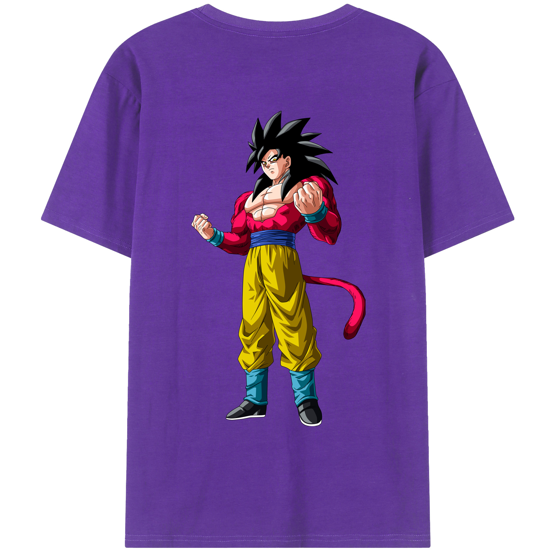 （画像用） ドラゴンボール 孫悟空（そん ごくう）Son Goku カカロット DRAGON BALL Kakarotto 綿100％ メンズ半袖Tシャツ（バックプリント） 通気性