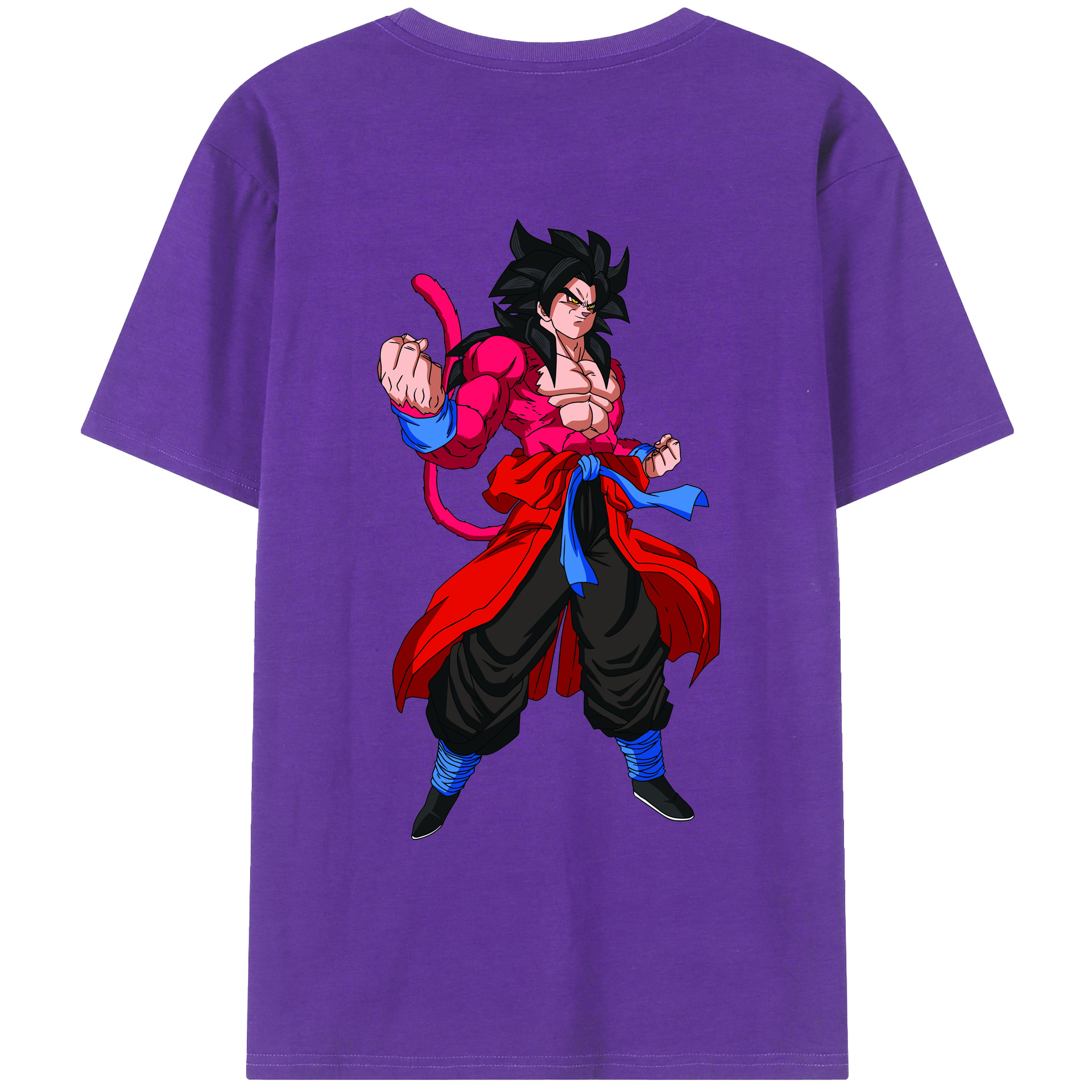 （画像用） ドラゴンボール 孫悟空（そん ごくう）Son Goku カカロット DRAGON BALL Kakarotto 綿100％ メンズ半袖Tシャツ（バックプリント） 通気性