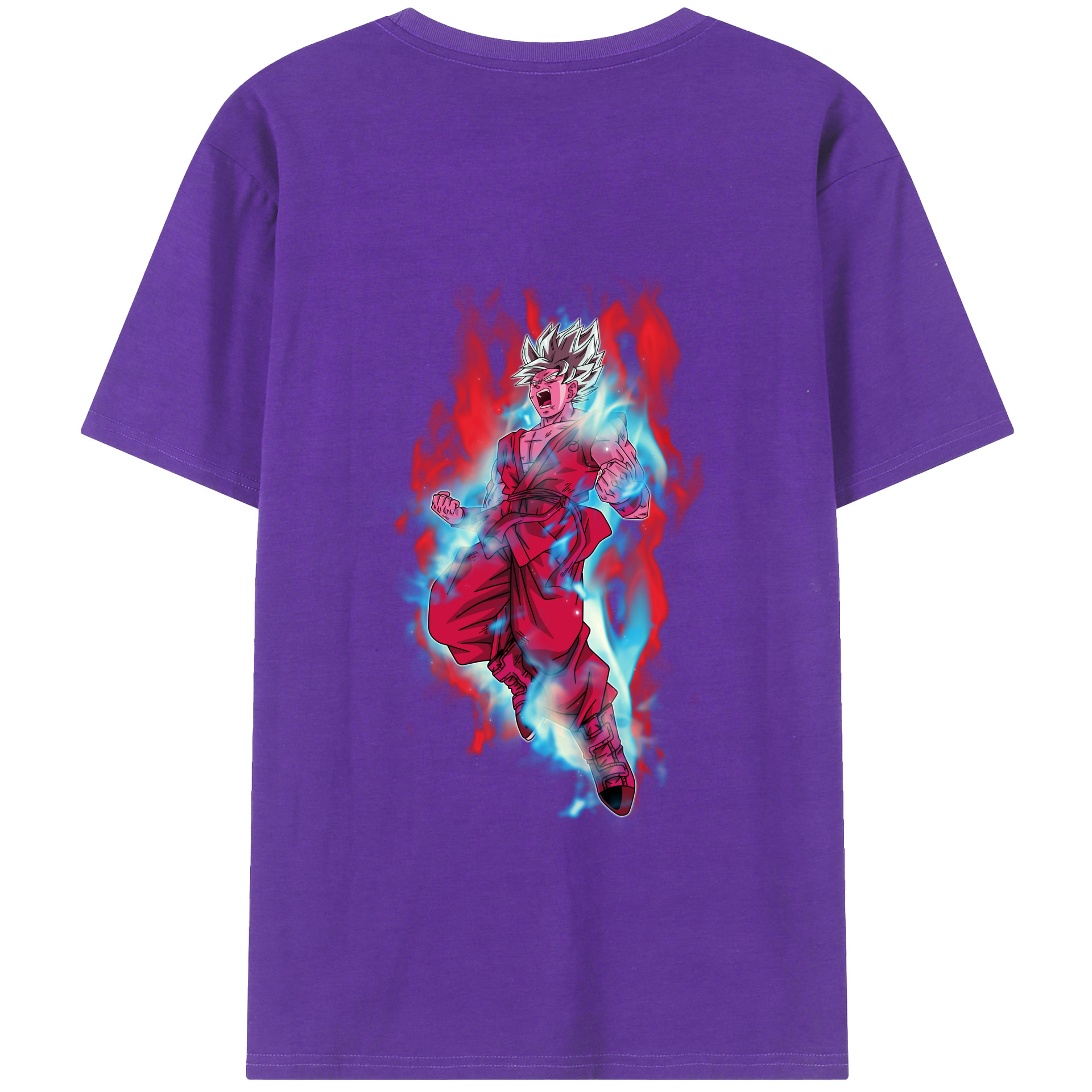 （画像用） ドラゴンボール 孫悟空（そん ごくう）Son Goku カカロット DRAGON BALL Kakarotto 綿100％ メンズ半袖Tシャツ（バックプリント） 通気性