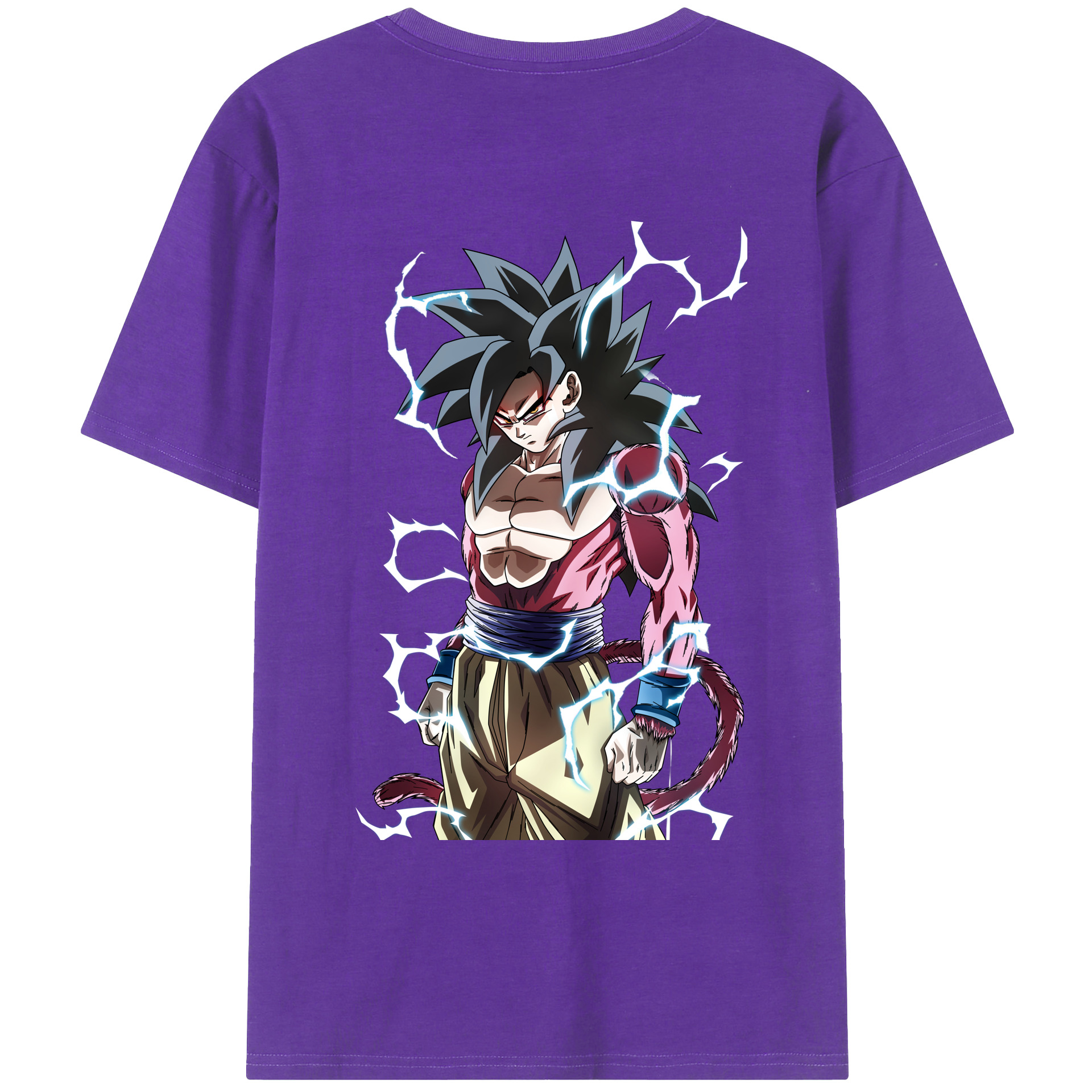 （画像用） ドラゴンボール 孫悟空（そん ごくう）Son Goku カカロット DRAGON BALL Kakarotto 綿100％ メンズ半袖Tシャツ（バックプリント） 通気性