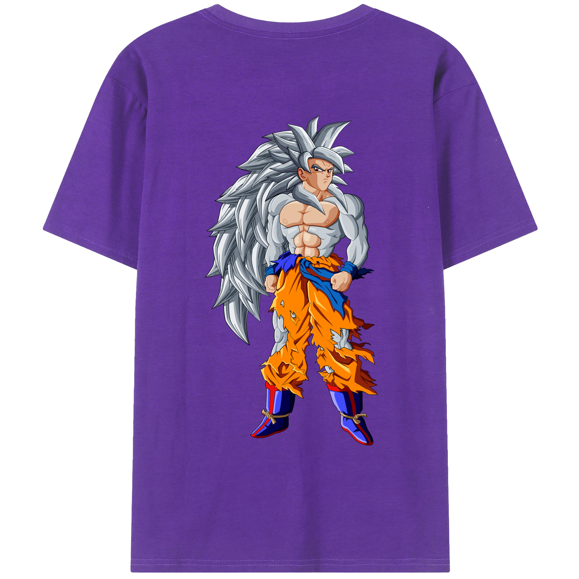 （画像用） ドラゴンボール 孫悟空（そん ごくう）Son Goku カカロット DRAGON BALL Kakarotto 綿100％ メンズ半袖Tシャツ（バックプリント） 通気性