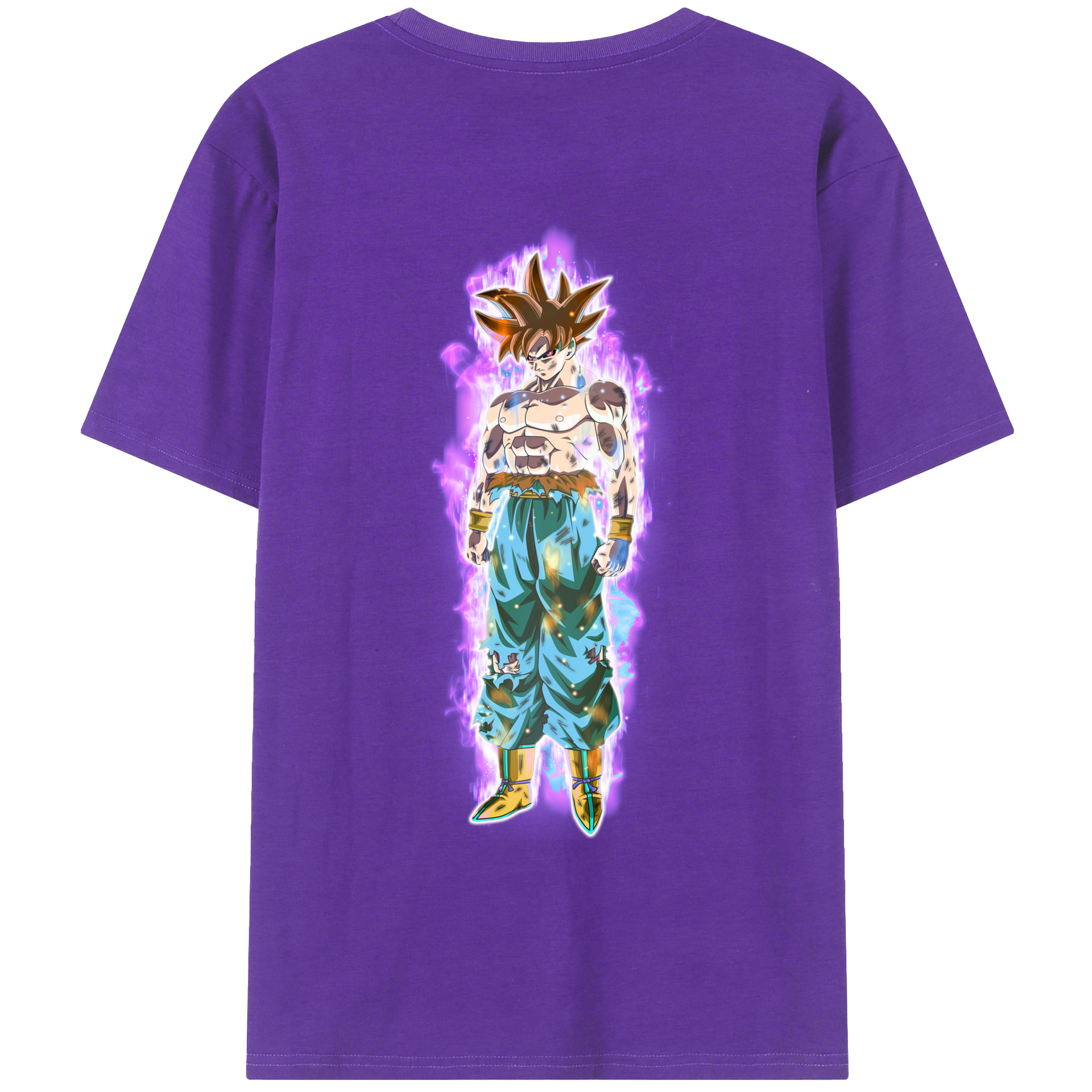 （画像用） ドラゴンボール 孫悟空（そん ごくう）Son Goku カカロット DRAGON BALL Kakarotto 綿100％ メンズ半袖Tシャツ（バックプリント） 通気性
