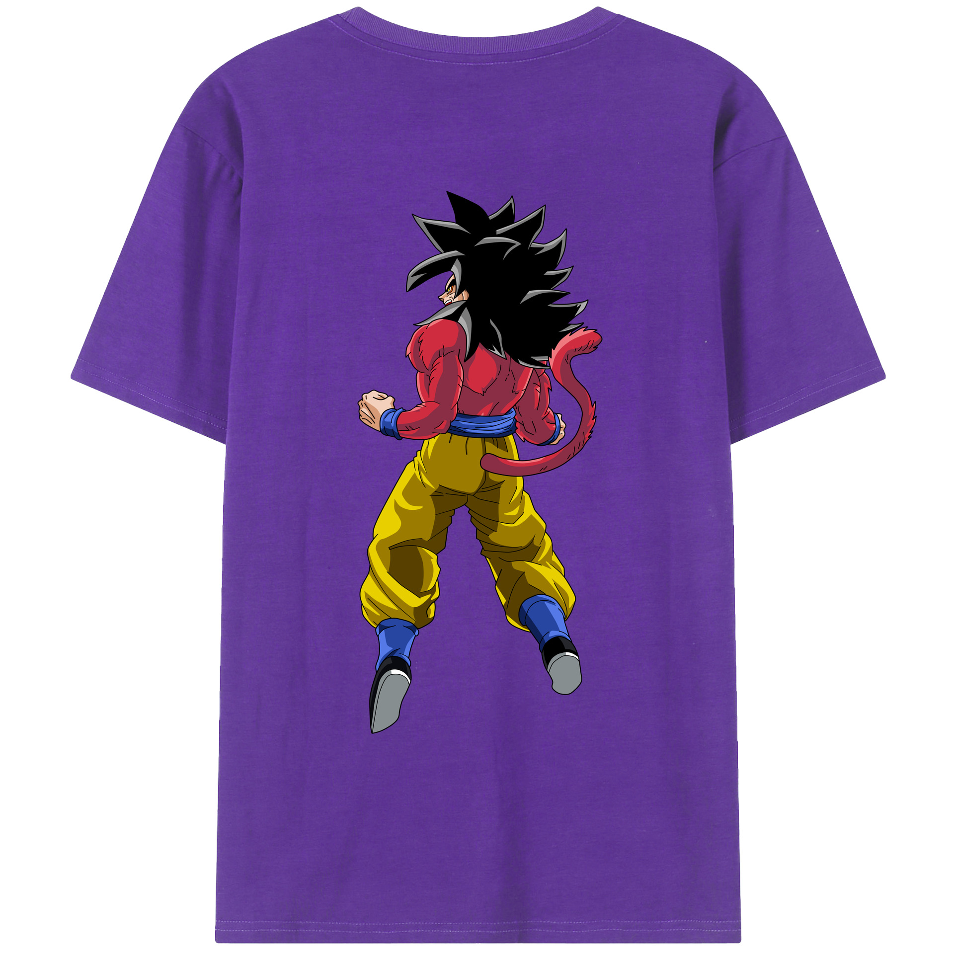 （画像用） ドラゴンボール 孫悟空（そん ごくう）Son Goku カカロット DRAGON BALL Kakarotto 綿100％ メンズ半袖Tシャツ（バックプリント） 通気性