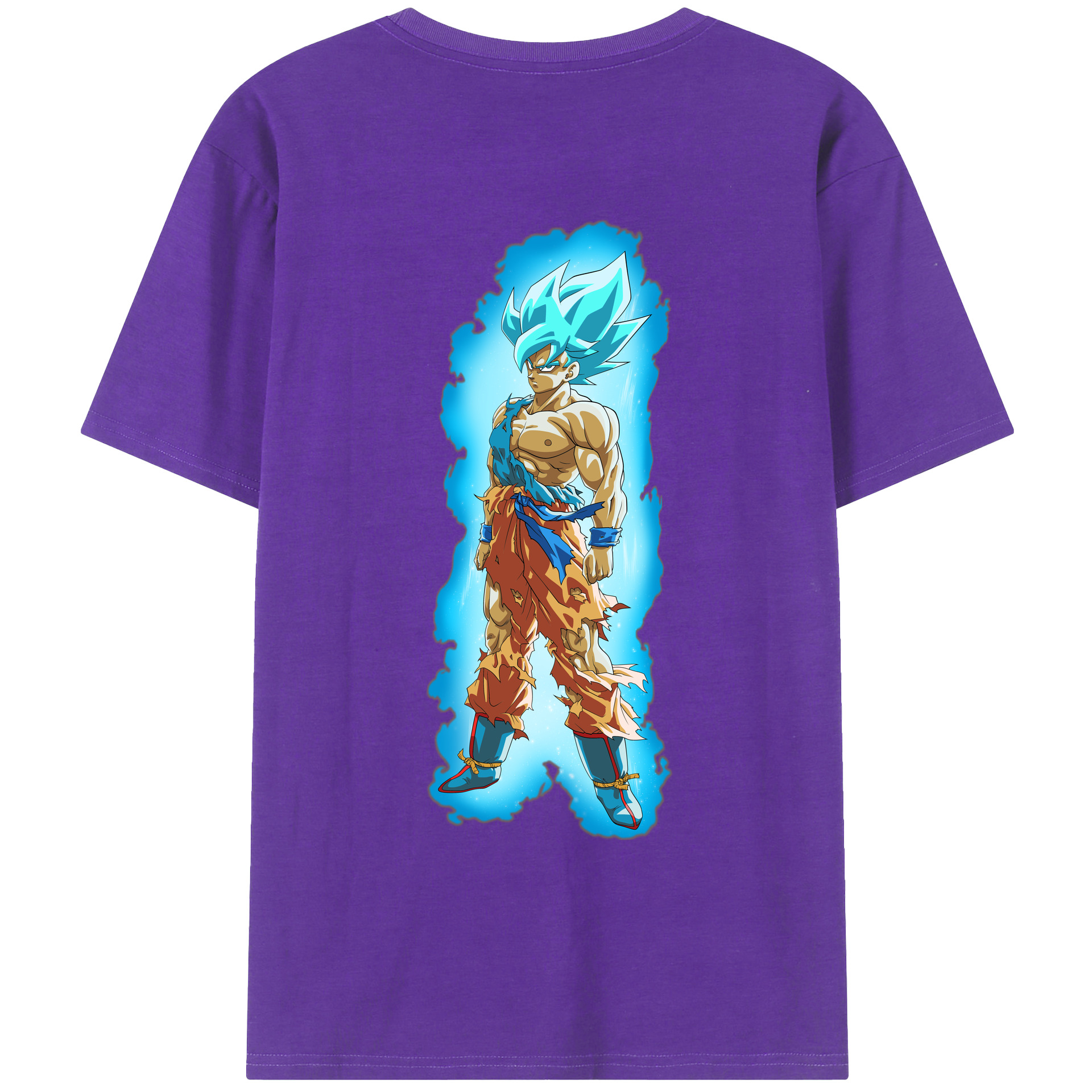 （画像用） ドラゴンボール 孫悟空（そん ごくう）Son Goku カカロット DRAGON BALL Kakarotto 綿100％ メンズ半袖Tシャツ（バックプリント） 通気性