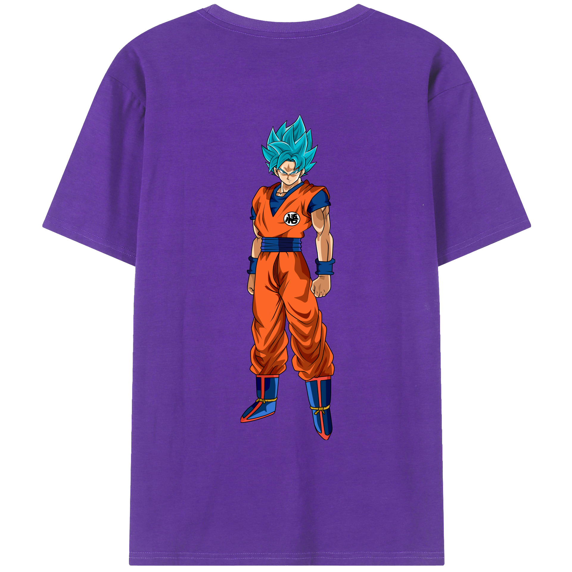 （画像用） ドラゴンボール 孫悟空（そん ごくう）Son Goku カカロット DRAGON BALL Kakarotto 綿100％ メンズ半袖Tシャツ（バックプリント） 通気性