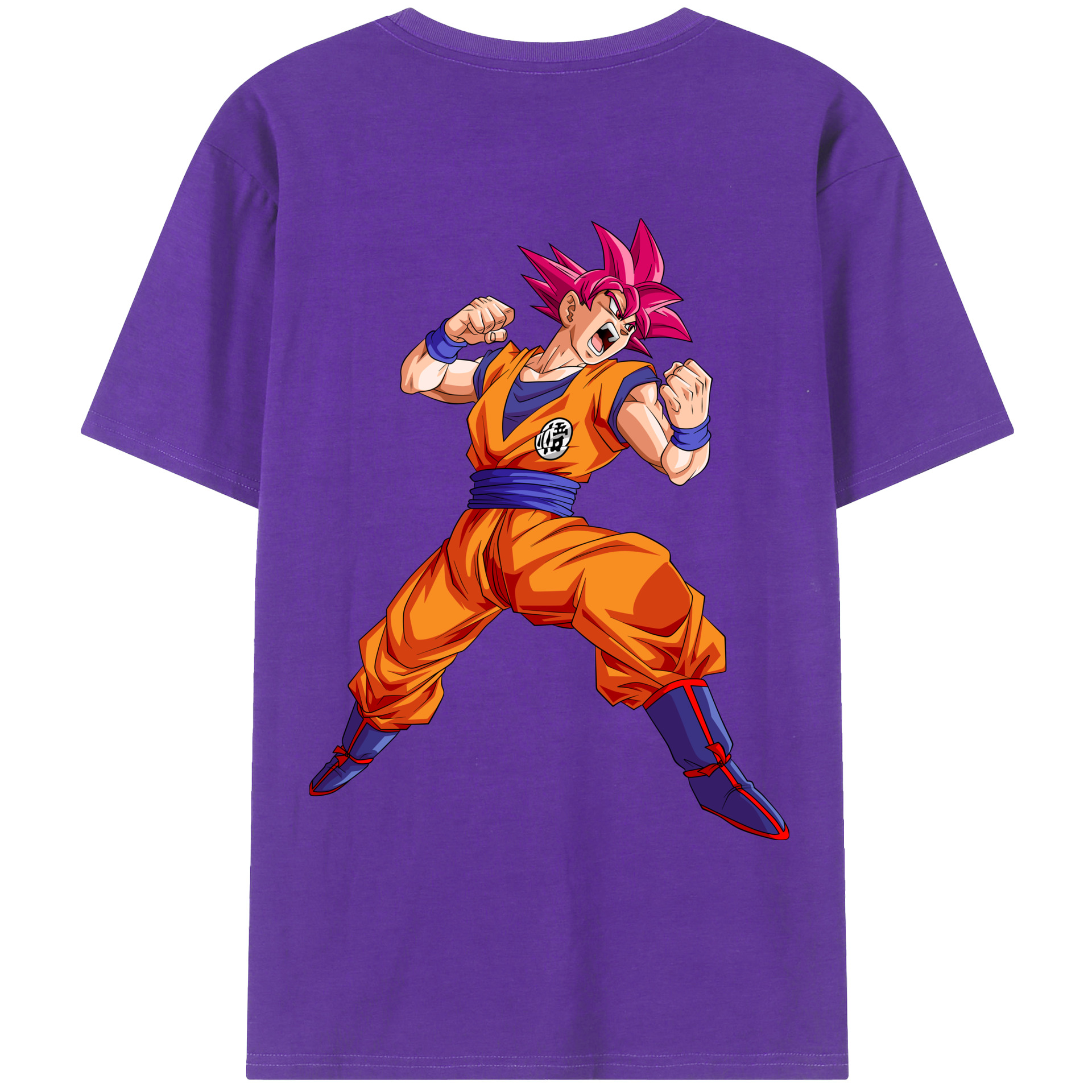 （画像用） ドラゴンボール 孫悟空（そん ごくう）Son Goku カカロット DRAGON BALL Kakarotto 綿100％ メンズ半袖Tシャツ（バックプリント） 通気性