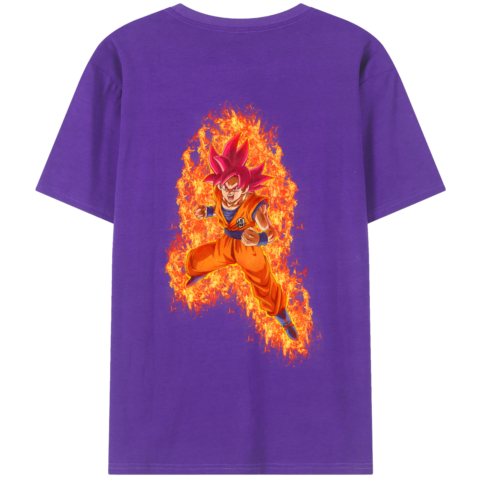 （画像用） ドラゴンボール 孫悟空（そん ごくう）Son Goku カカロット DRAGON BALL Kakarotto 綿100％ メンズ半袖Tシャツ（バックプリント） 通気性