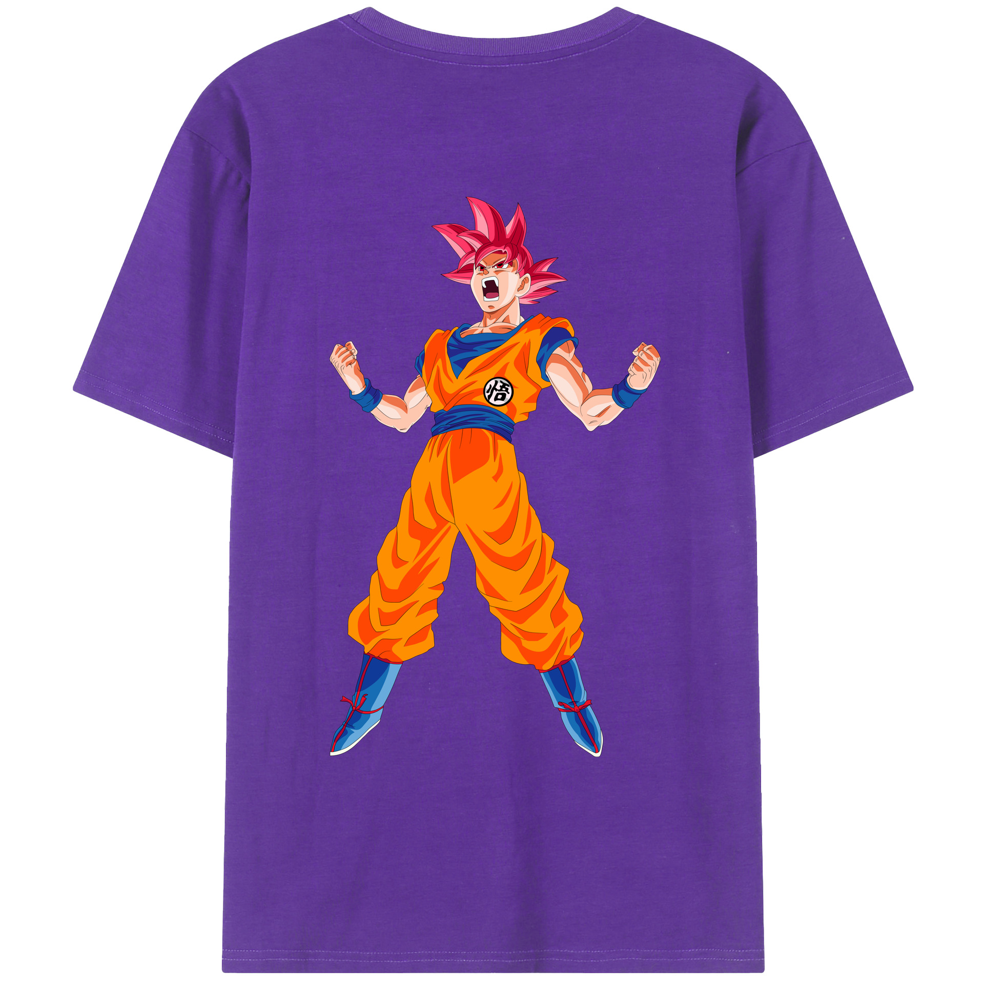 （画像用） ドラゴンボール 孫悟空（そん ごくう）Son Goku カカロット DRAGON BALL Kakarotto 綿100％ メンズ半袖Tシャツ（バックプリント） 通気性