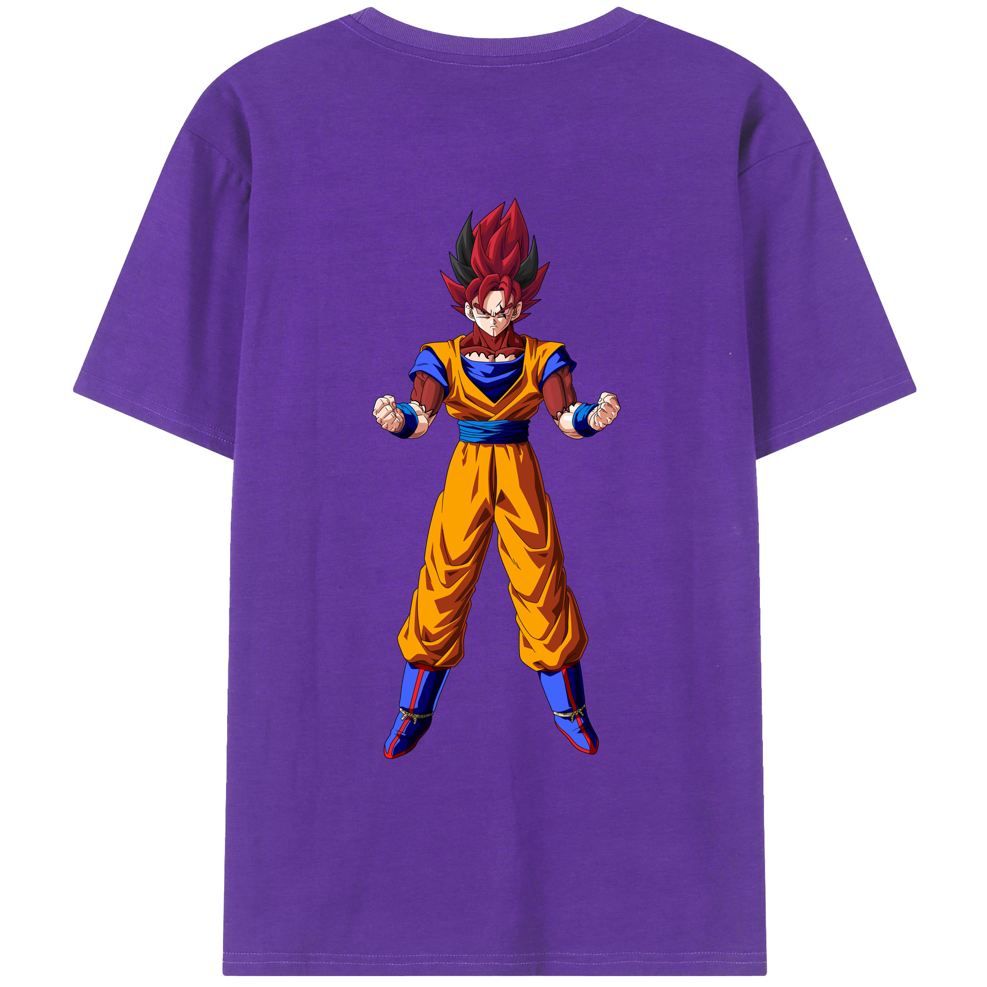 （画像用） ドラゴンボール 孫悟空（そん ごくう）Son Goku カカロット DRAGON BALL Kakarotto 綿100％ メンズ半袖Tシャツ（バックプリント） 通気性