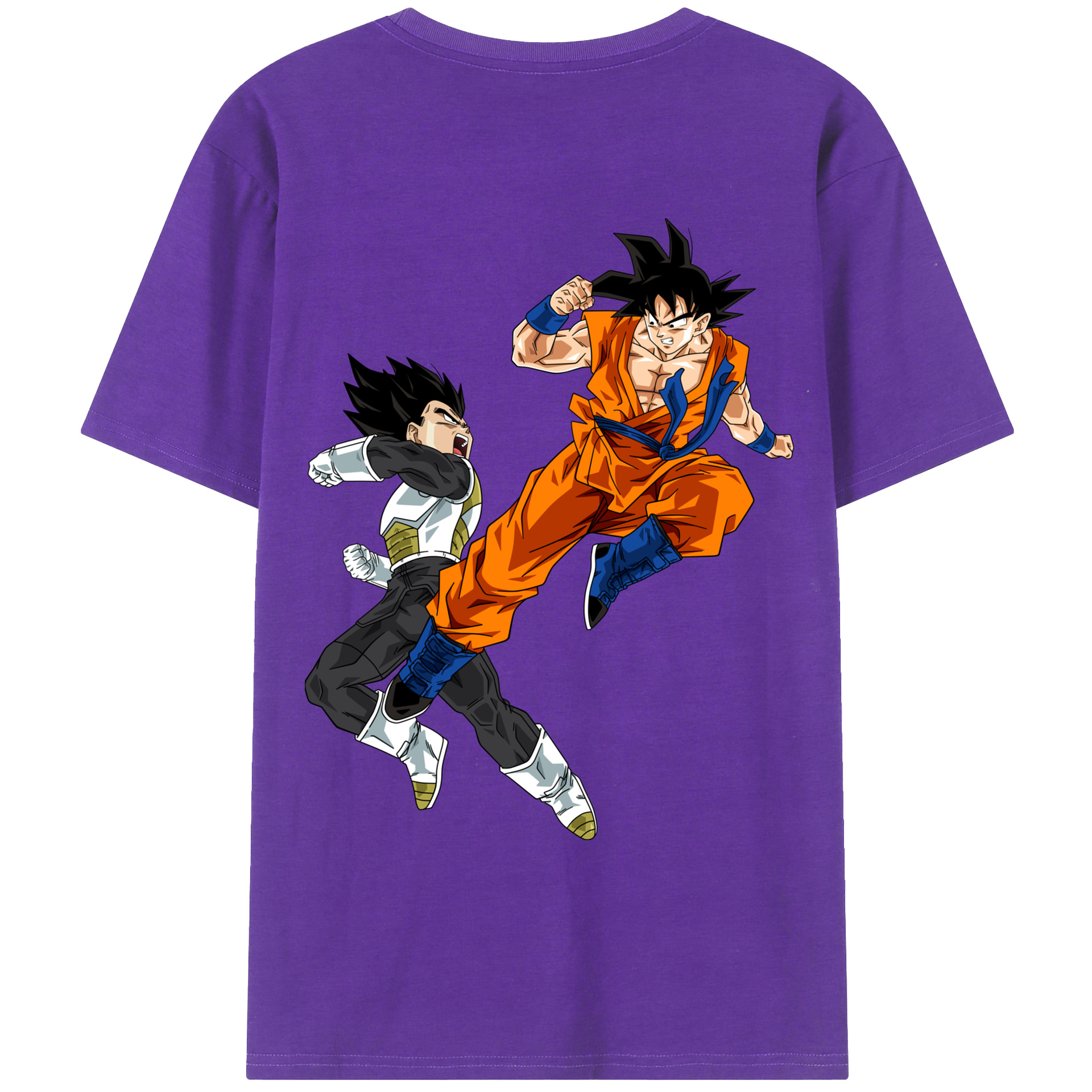 （画像用） ドラゴンボール 孫悟空（そん ごくう）Son Goku カカロット DRAGON BALL Kakarotto 綿100％ メンズ半袖Tシャツ（バックプリント） 通気性