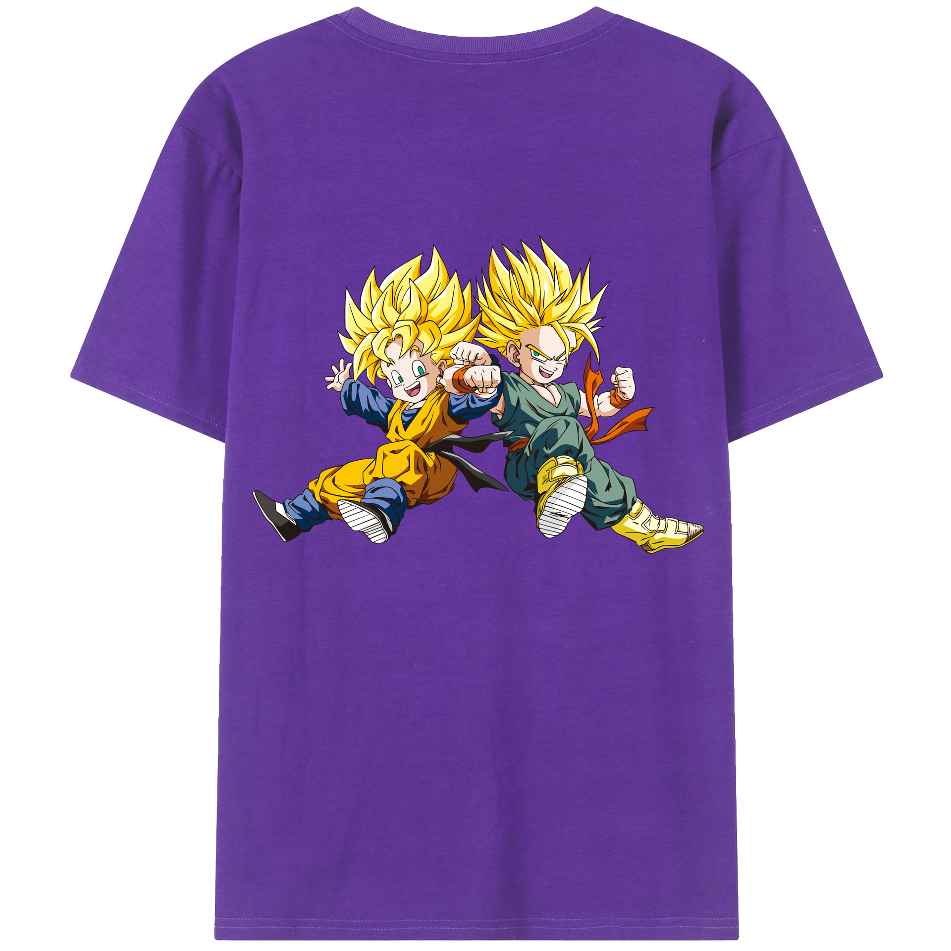 （画像用） ドラゴンボール 孫悟空（そん ごくう）Son Goku カカロット DRAGON BALL Kakarotto 綿100％ メンズ半袖Tシャツ（バックプリント） 通気性