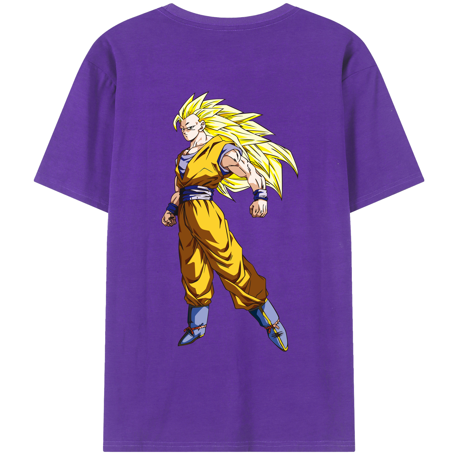 （画像用） ドラゴンボール 孫悟空（そん ごくう）Son Goku カカロット DRAGON BALL Kakarotto 綿100％ メンズ半袖Tシャツ（バックプリント） 通気性