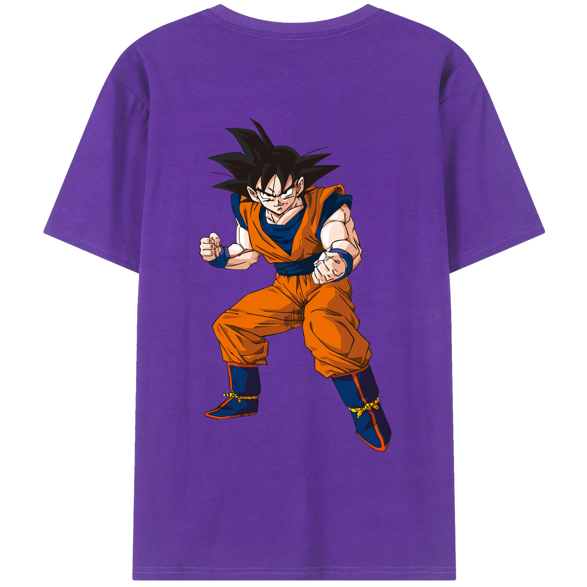 （画像用） ドラゴンボール 孫悟空（そん ごくう）Son Goku カカロット DRAGON BALL Kakarotto 綿100％ メンズ半袖Tシャツ（バックプリント） 通気性