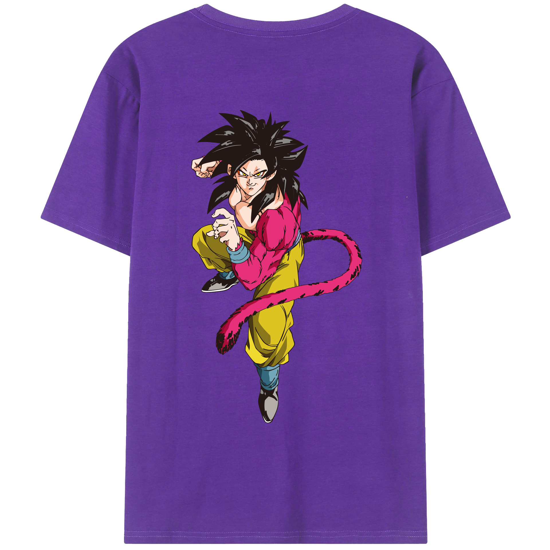 （画像用） ドラゴンボール 孫悟空（そん ごくう）Son Goku カカロット DRAGON BALL Kakarotto 綿100％ メンズ半袖Tシャツ（バックプリント） 通気性