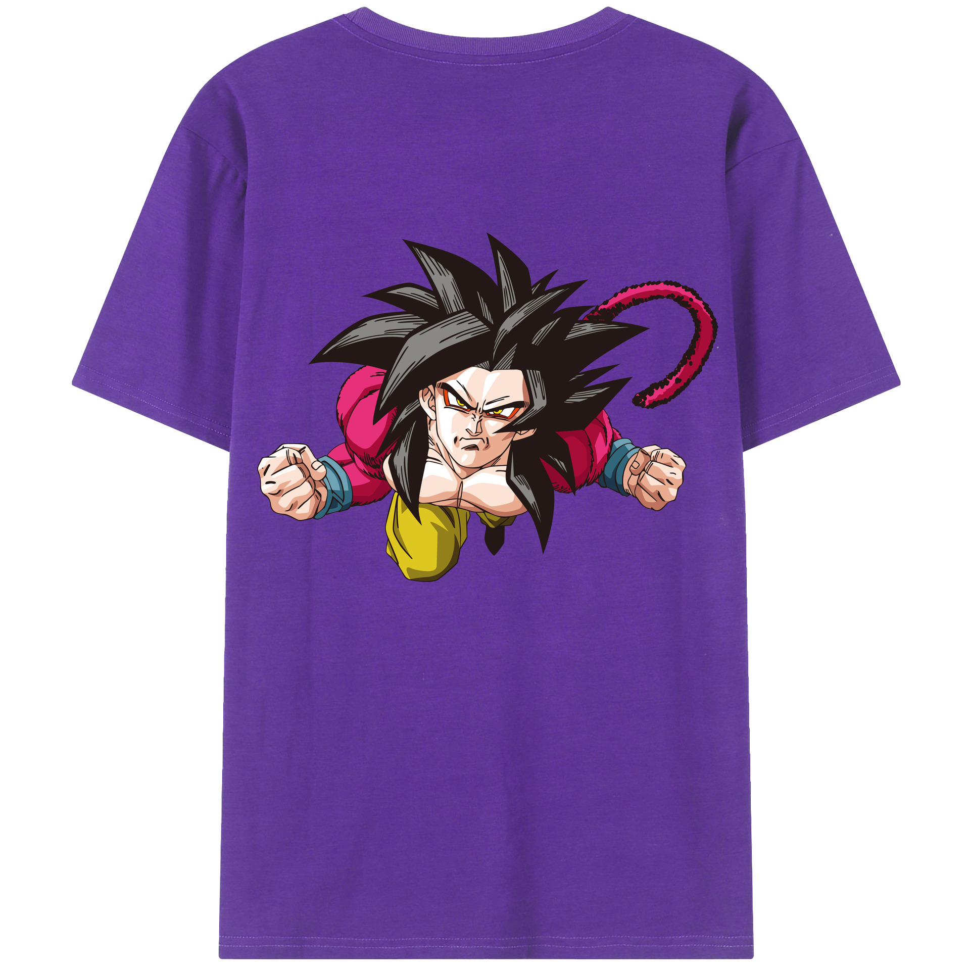 （画像用） ドラゴンボール 孫悟空（そん ごくう）Son Goku カカロット DRAGON BALL Kakarotto 綿100％ メンズ半袖Tシャツ（バックプリント） 通気性