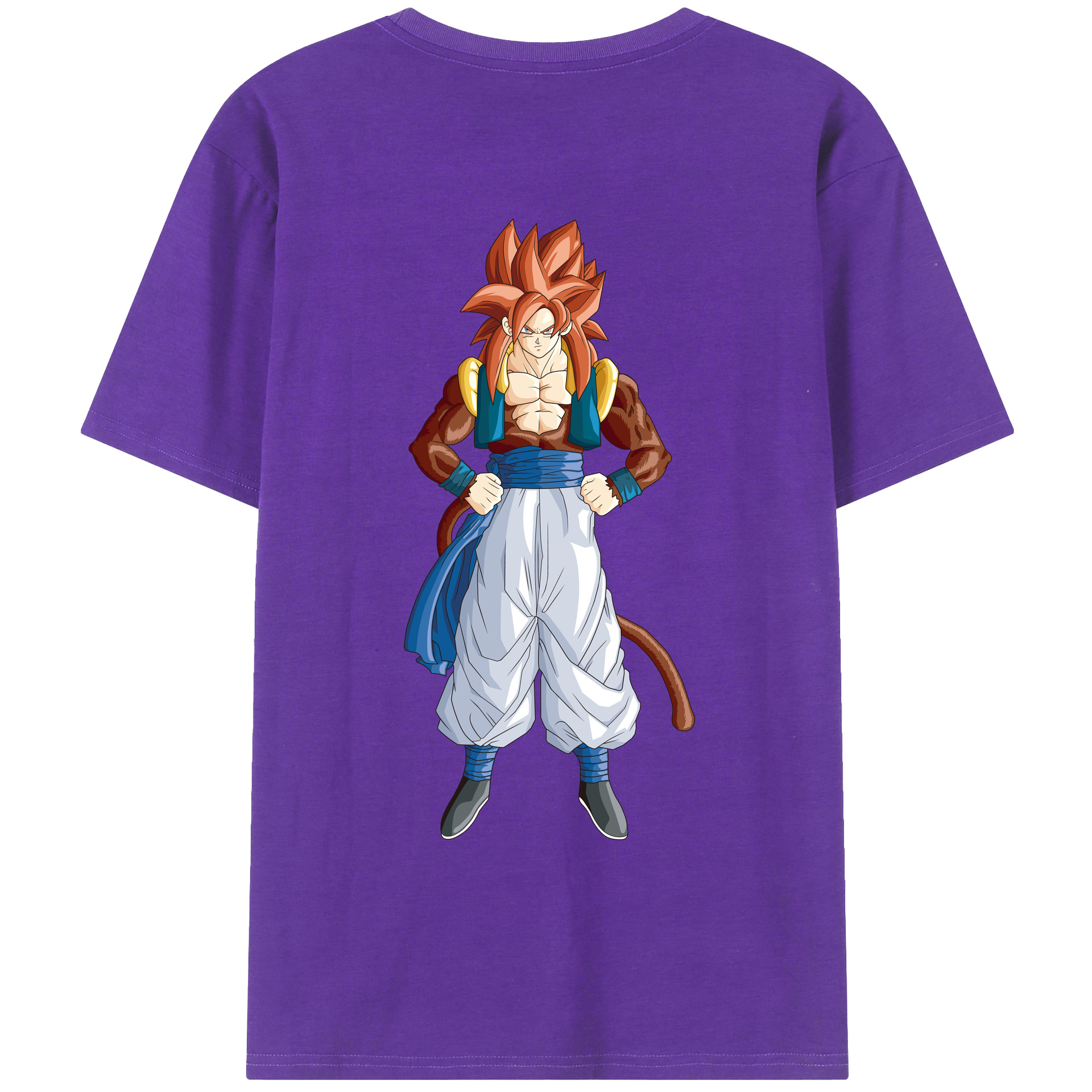 （画像用） ドラゴンボール 孫悟空（そん ごくう）Son Goku カカロット DRAGON BALL Kakarotto 綿100％ メンズ半袖Tシャツ（バックプリント） 通気性