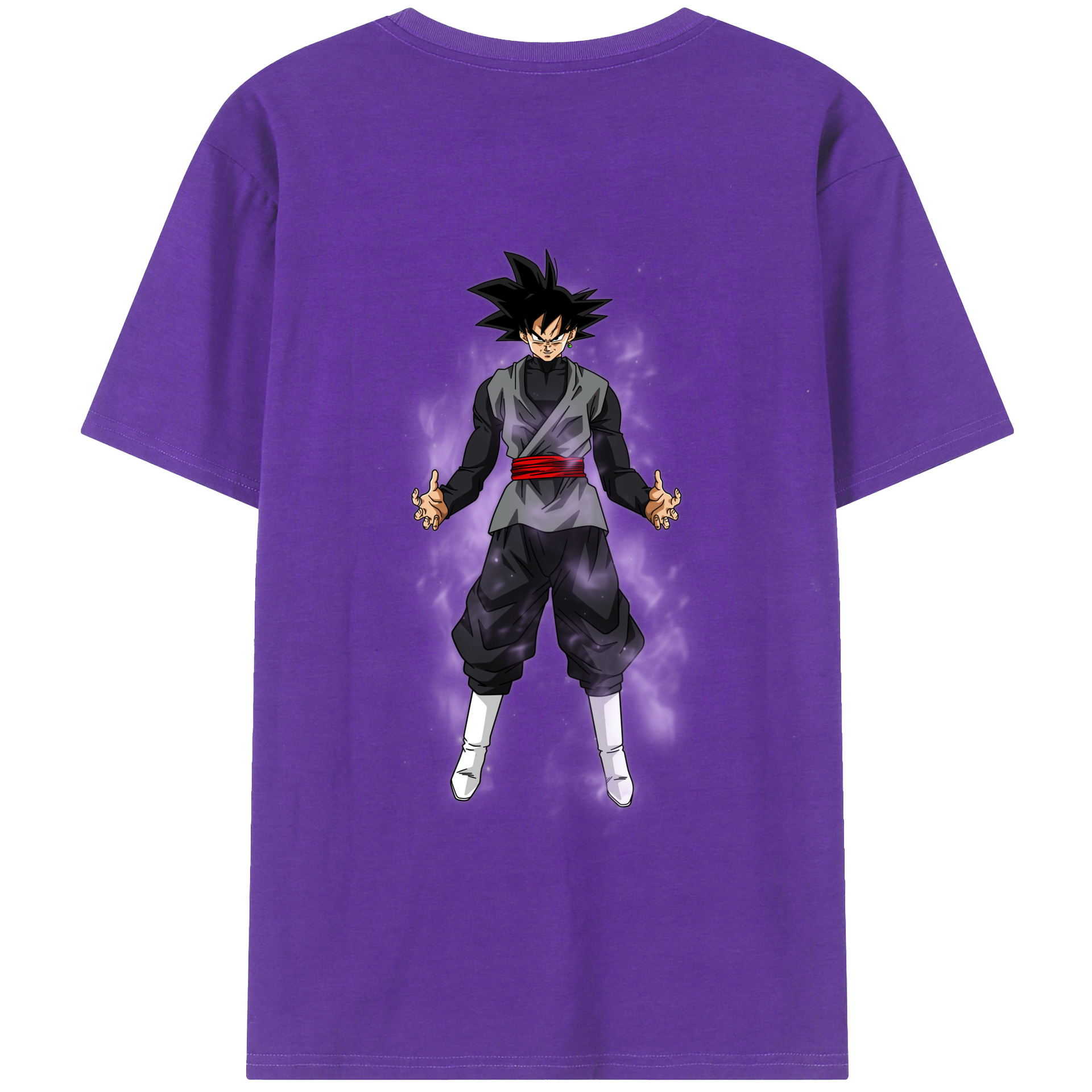 （画像用） ドラゴンボール ベジータ四世（Bejīta Yonsei）DRAGON BALL Vegeta IV 綿100％ メンズ半袖Tシャツ（バックプリント） 通気性
