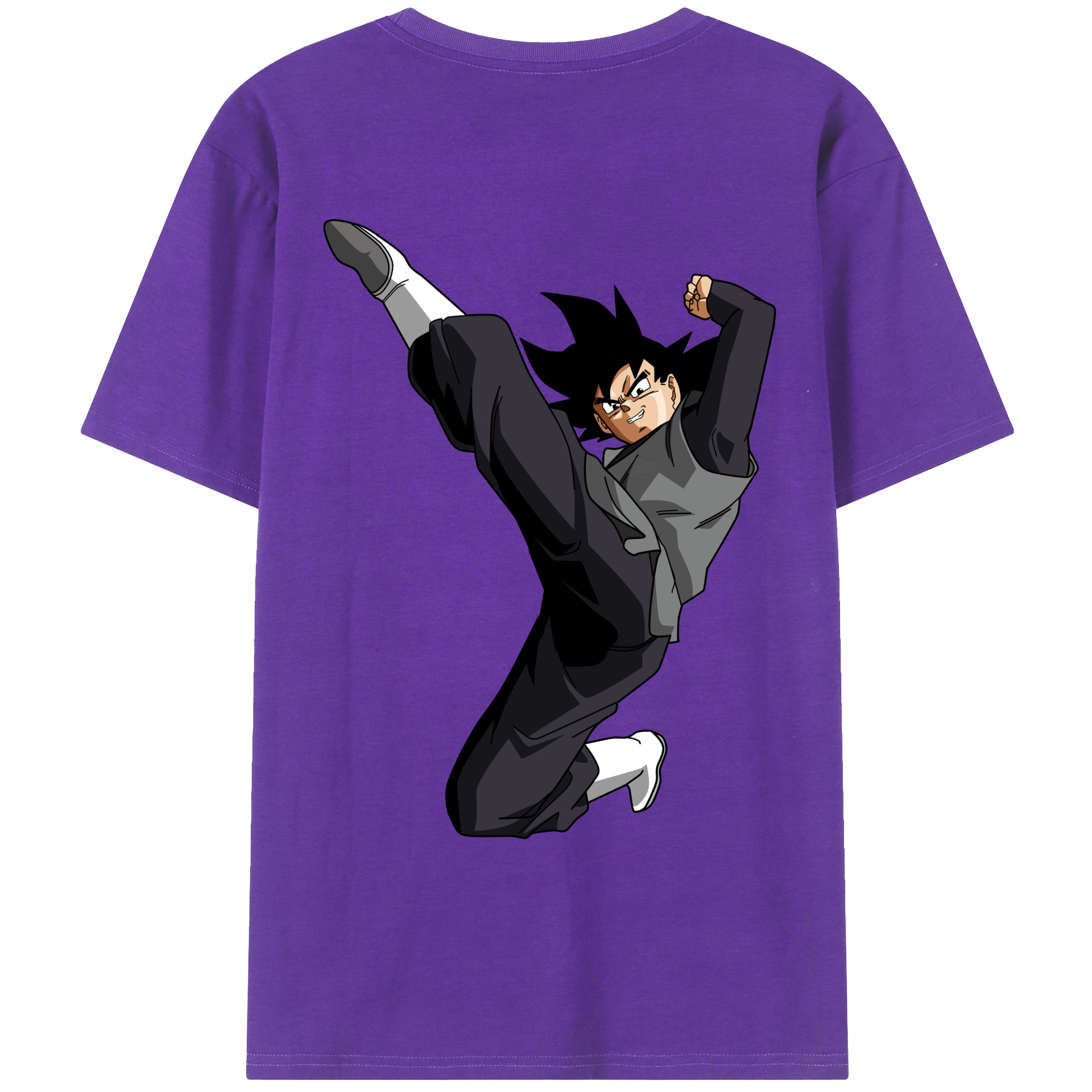 （画像用） ドラゴンボール ベジータ四世（Bejīta Yonsei）DRAGON BALL Vegeta IV 綿100％ メンズ半袖Tシャツ（バックプリント） 通気性
