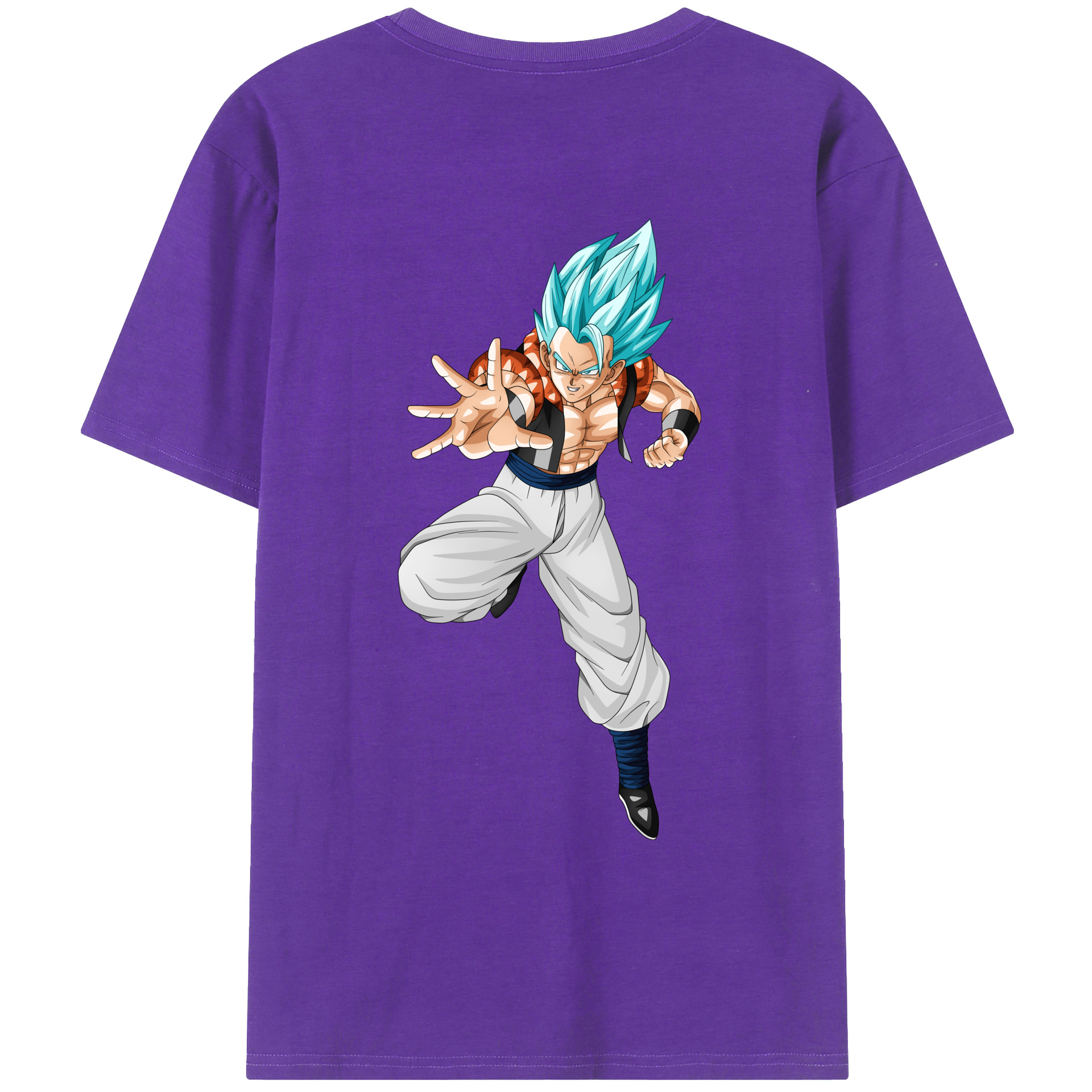 （画像用） ドラゴンボール ベジータ四世（Bejīta Yonsei）DRAGON BALL Vegeta IV 綿100％ メンズ半袖Tシャツ（バックプリント） 通気性