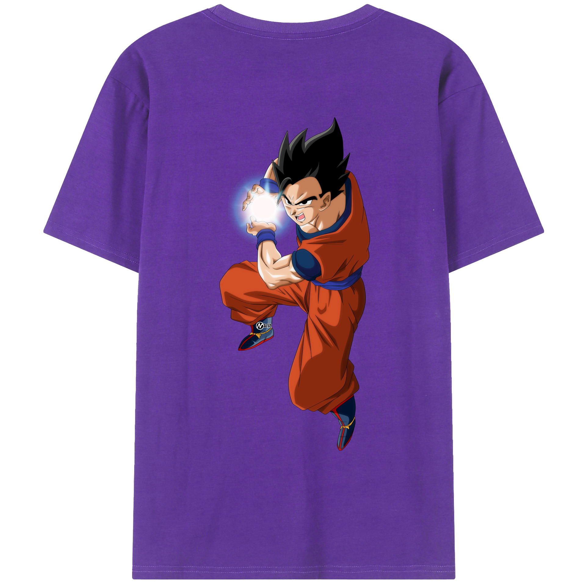 （画像用） ドラゴンボール 孫 悟飯（そんごはん）DRAGON BALL Son Gohan 綿100％ メンズ半袖Tシャツ（バックプリント） 通気性